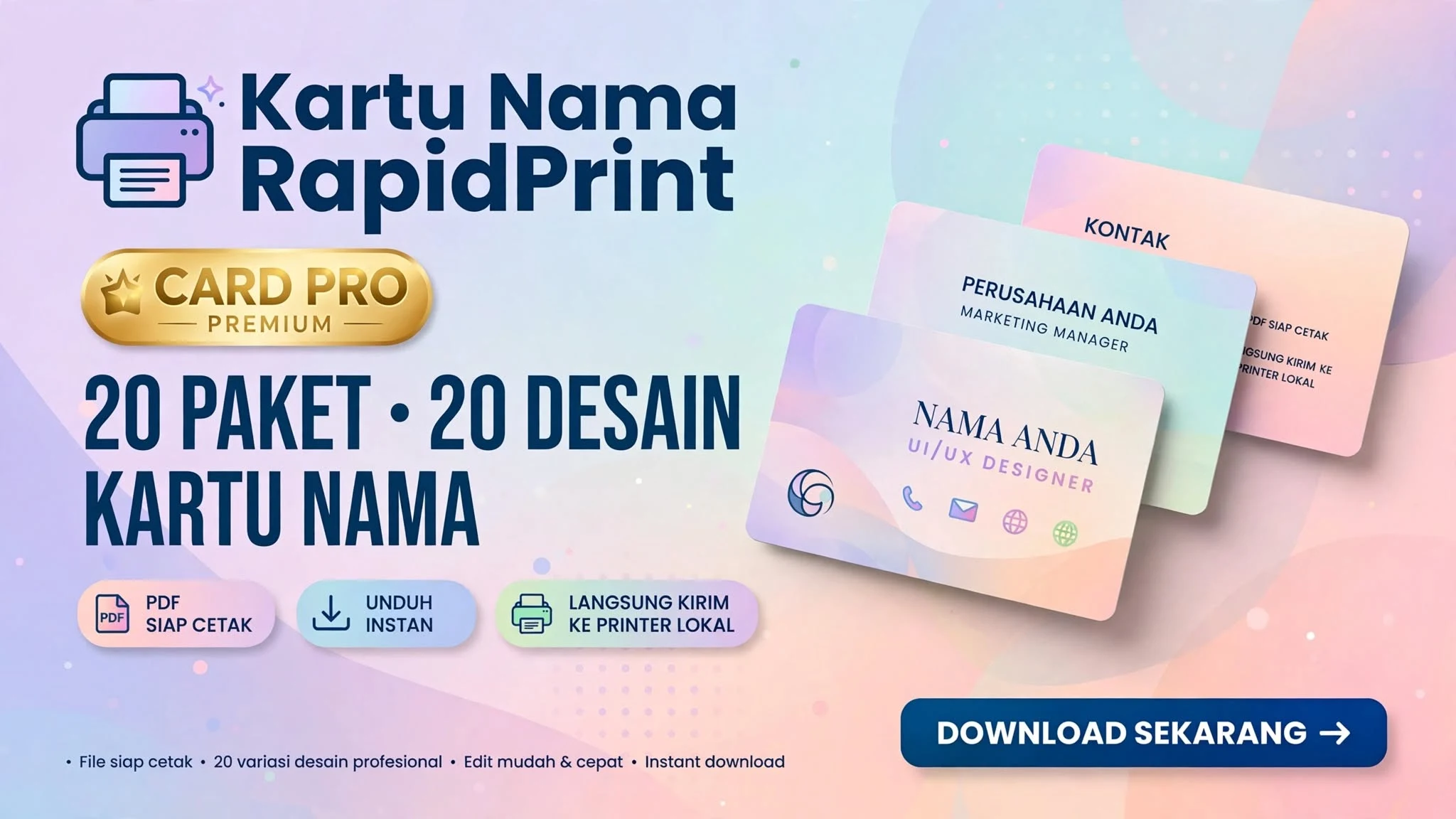 Kartu Nama RapidPrint 20