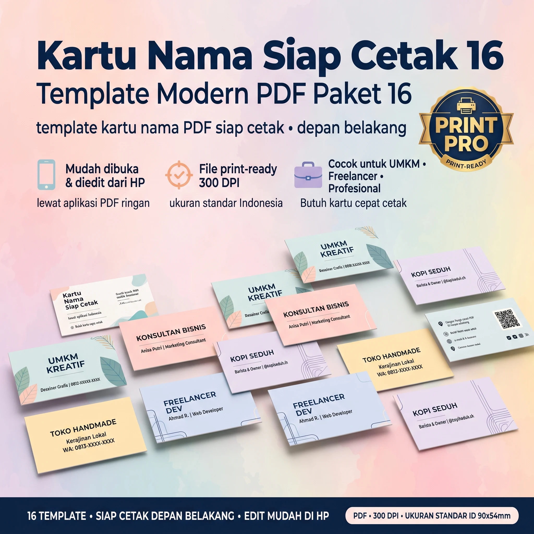Kartu Nama Siap Cetak - foto 1
