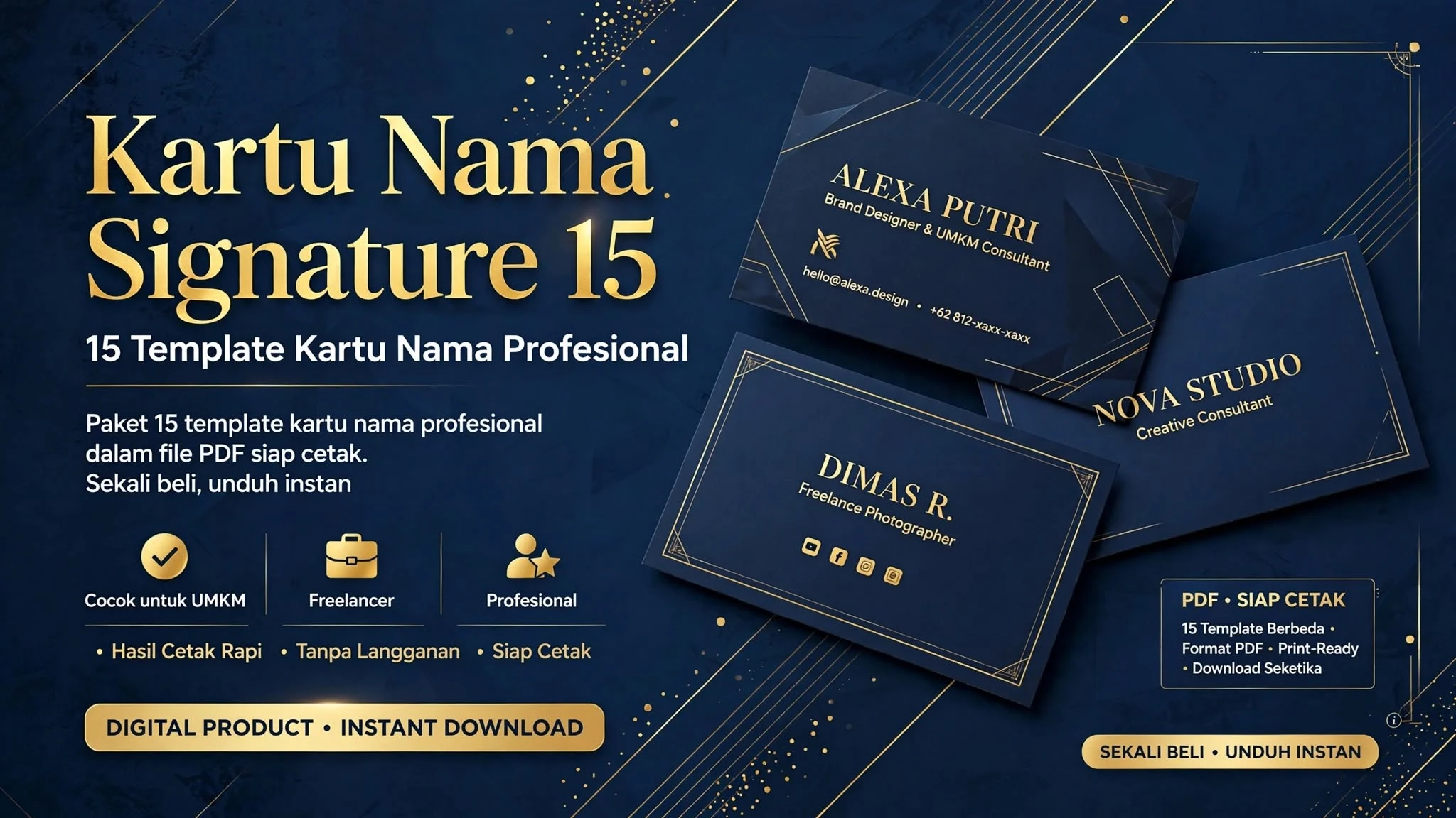 Kartu Nama Signature 15