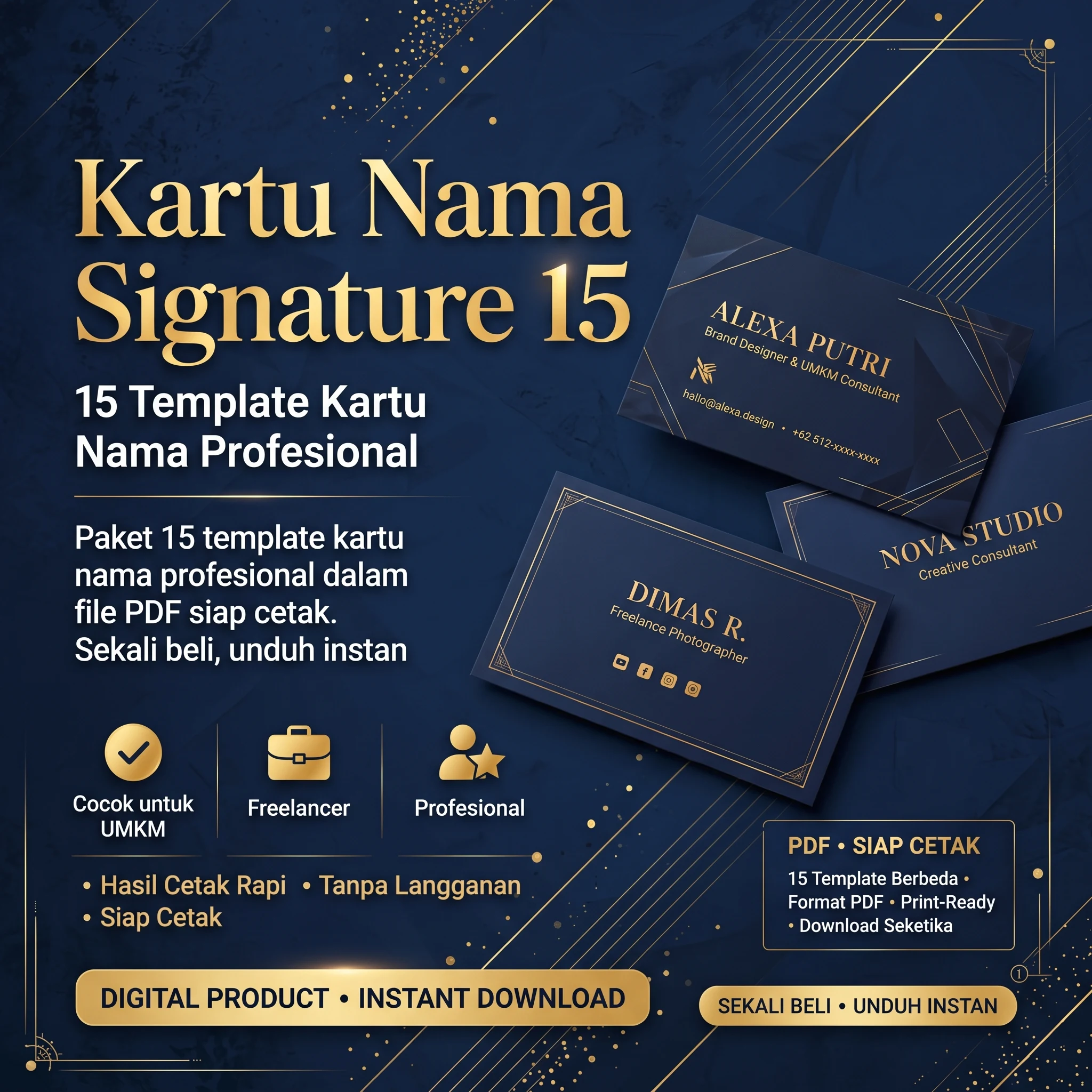 Kartu Nama Signature 15 - foto 1