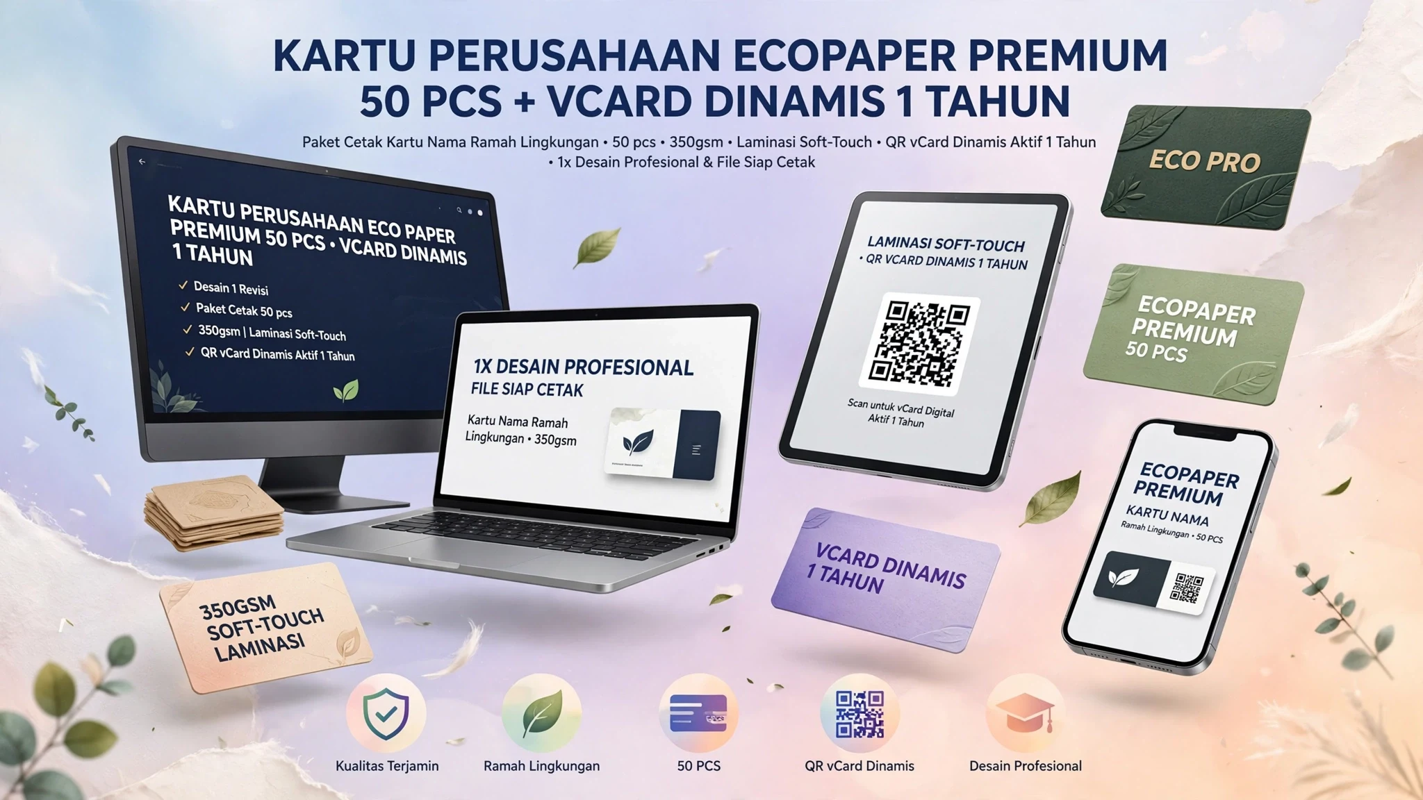 Kartu Perusahaan EcoPaper Premium
