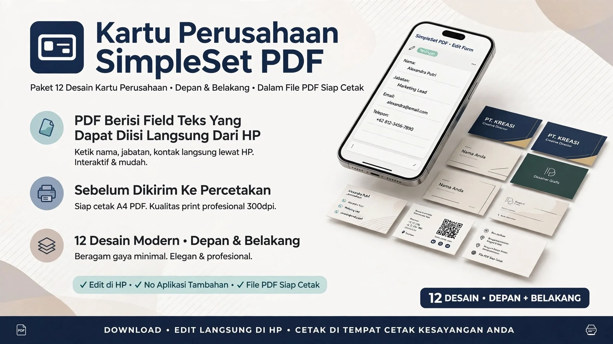 Kartu Perusahaan SimpleSet PDF