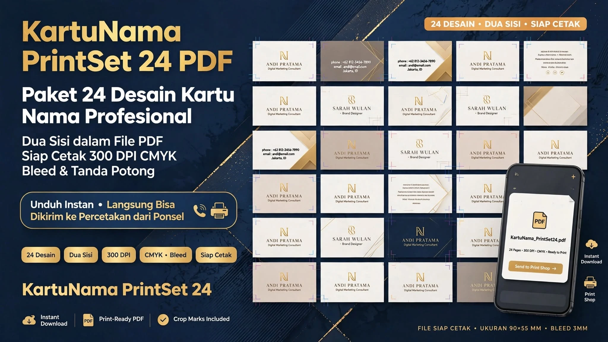 KartuNama PrintSet 24 PDF