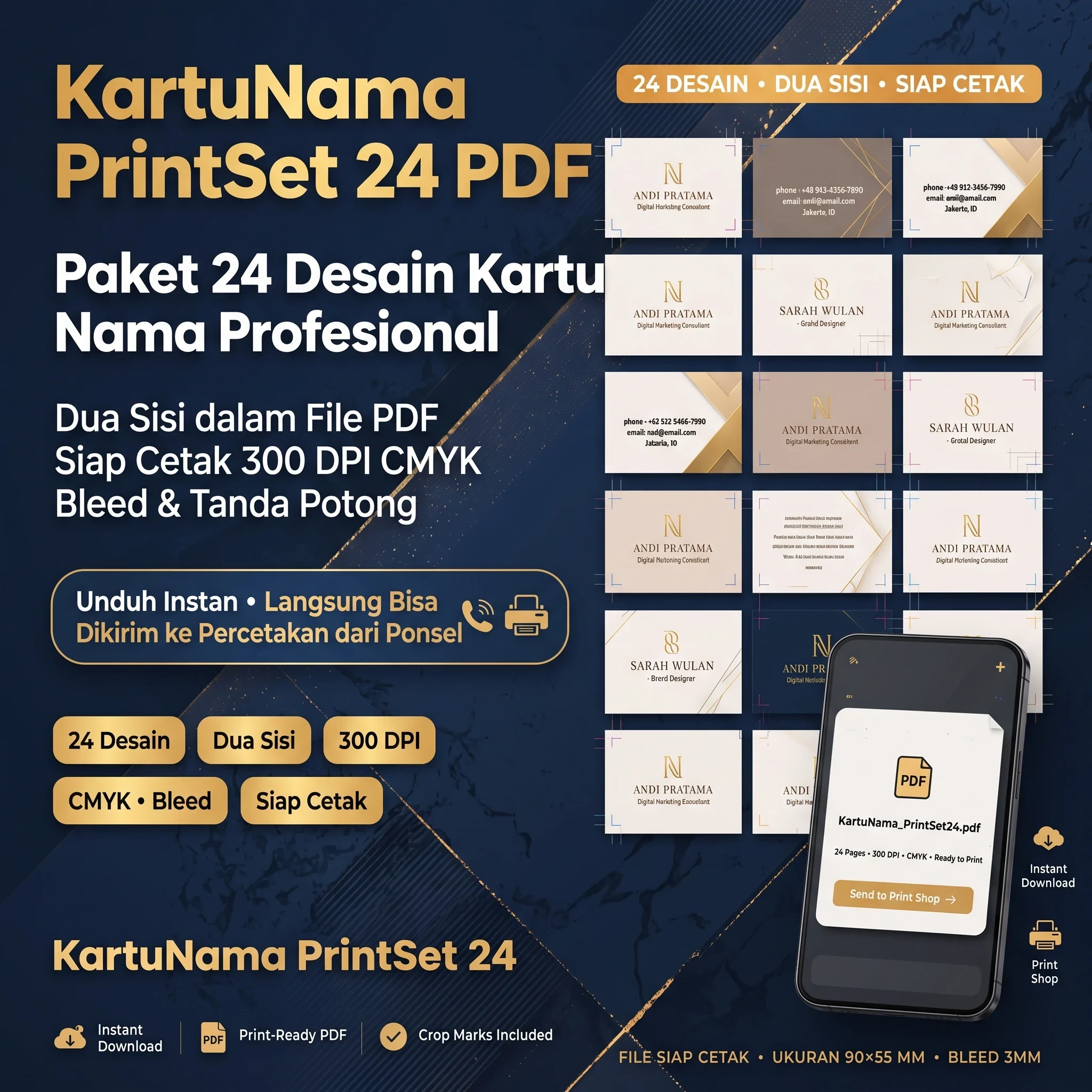 KartuNama PrintSet 24 PDF - foto 1