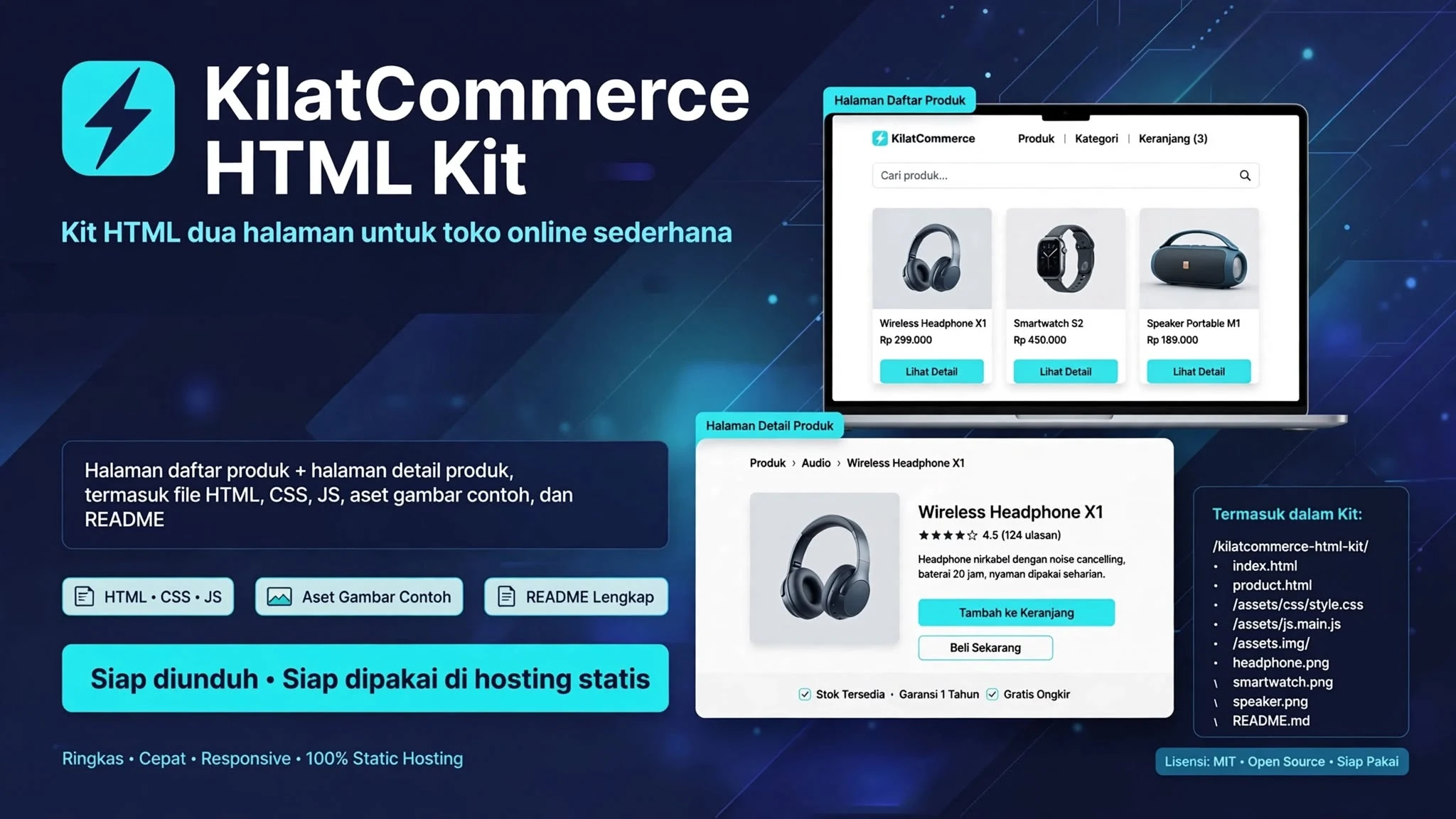 KilatCommerce HTML Kit