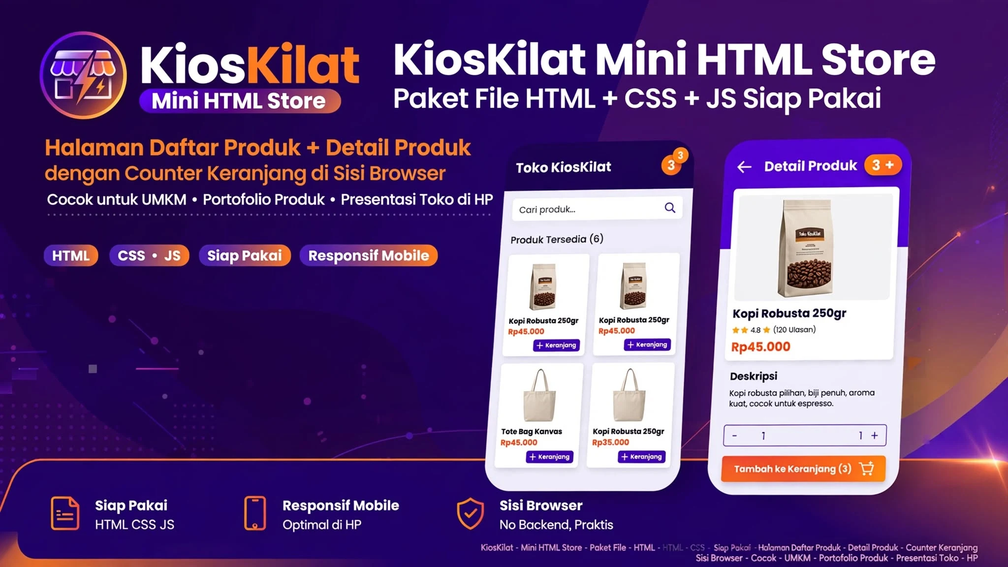 KiosKilat Mini HTML Store