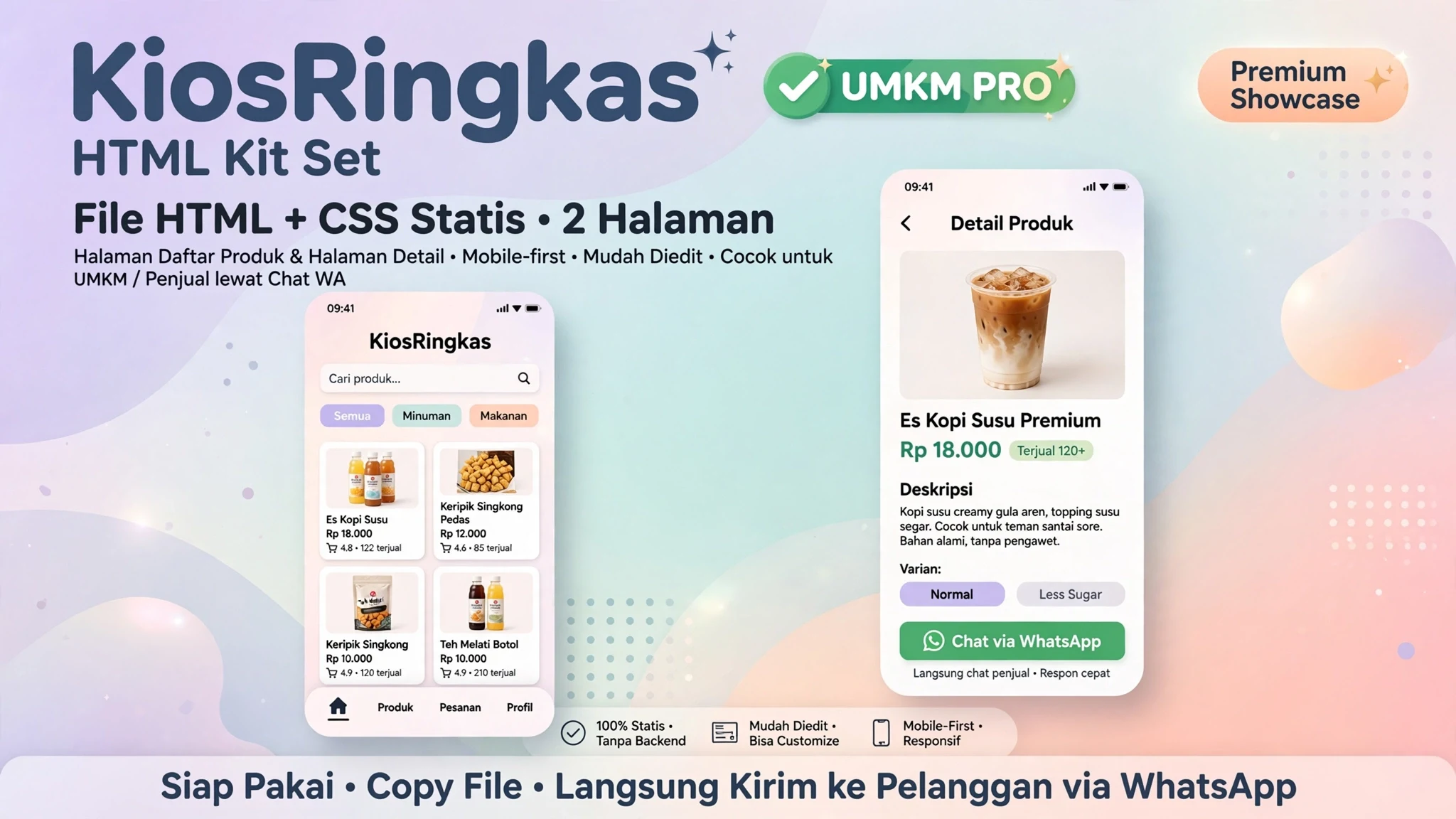 KiosRingkas HTML Kit