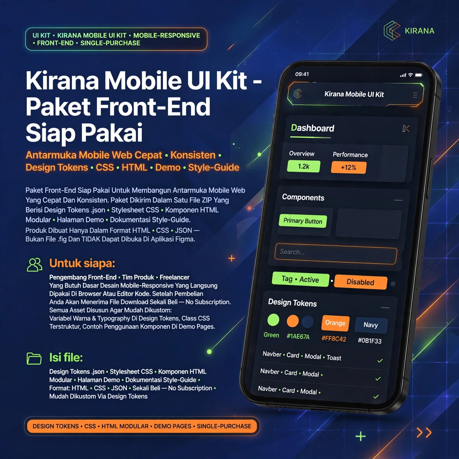 Kirana Mobile UI Kit