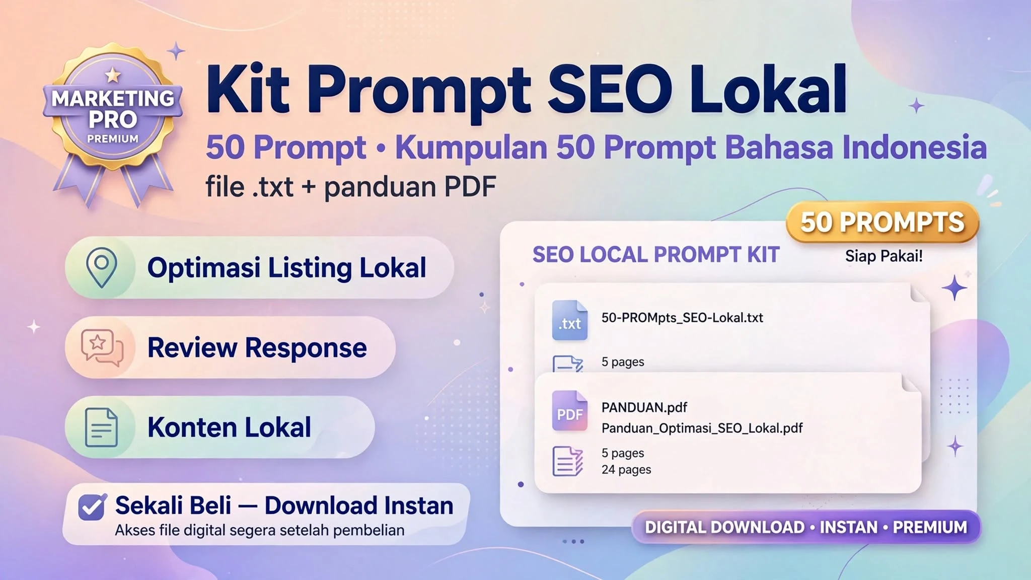 Kit Prompt SEO Lokal (50 Prompt)