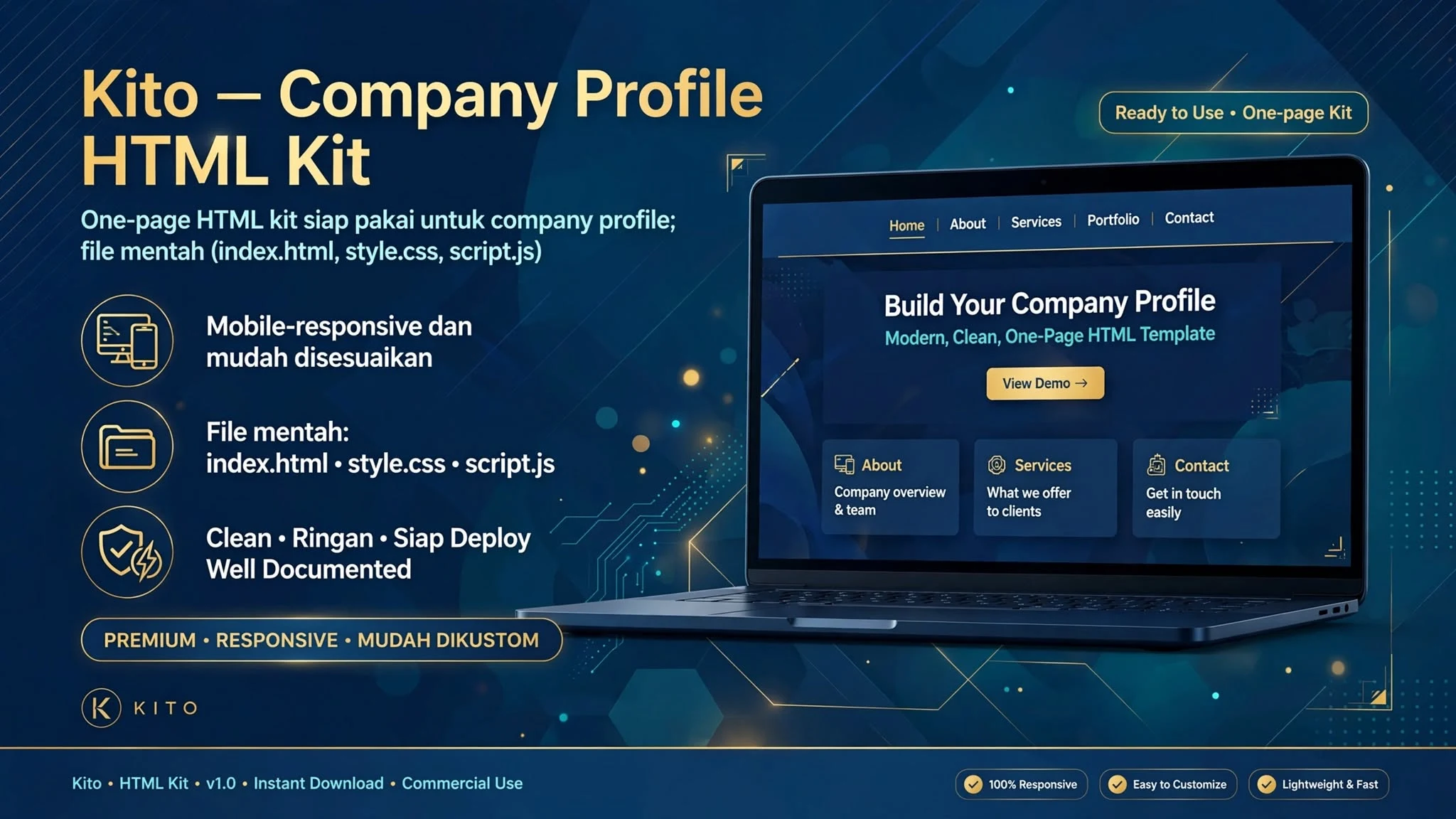 Kito — Company Profile HTML Kit