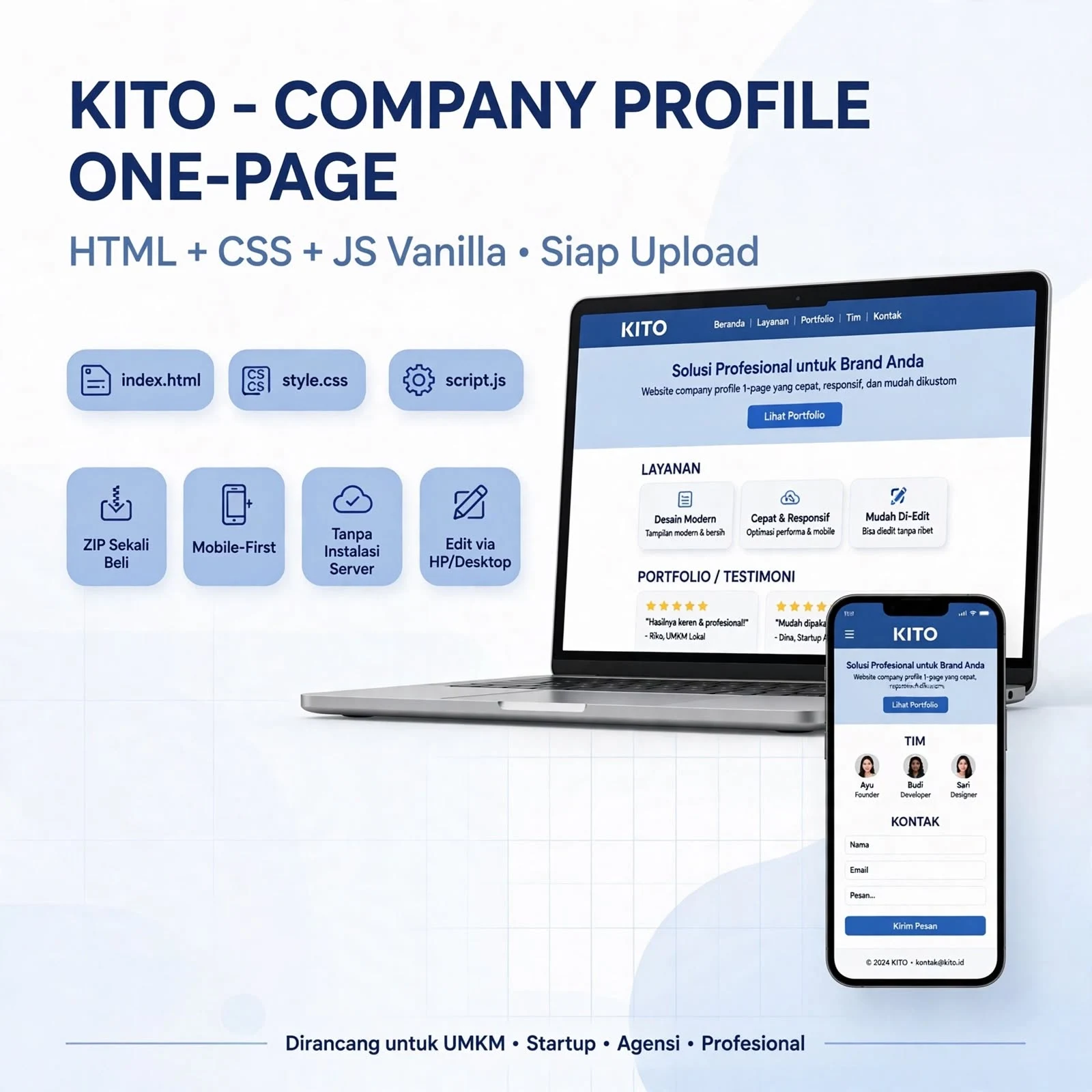 Kito — Company Profile HTML Kit