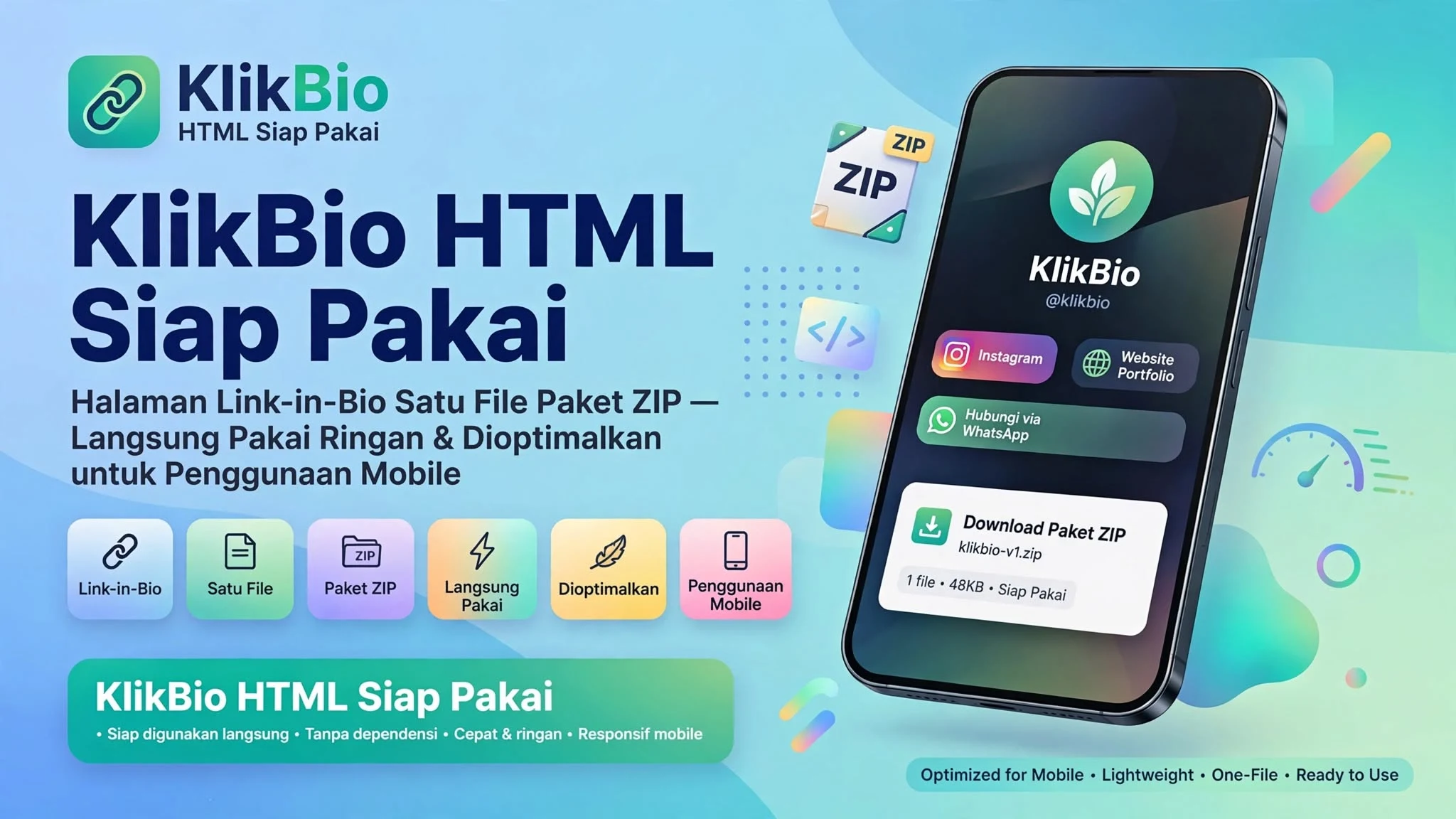 KlikBio HTML Siap Pakai