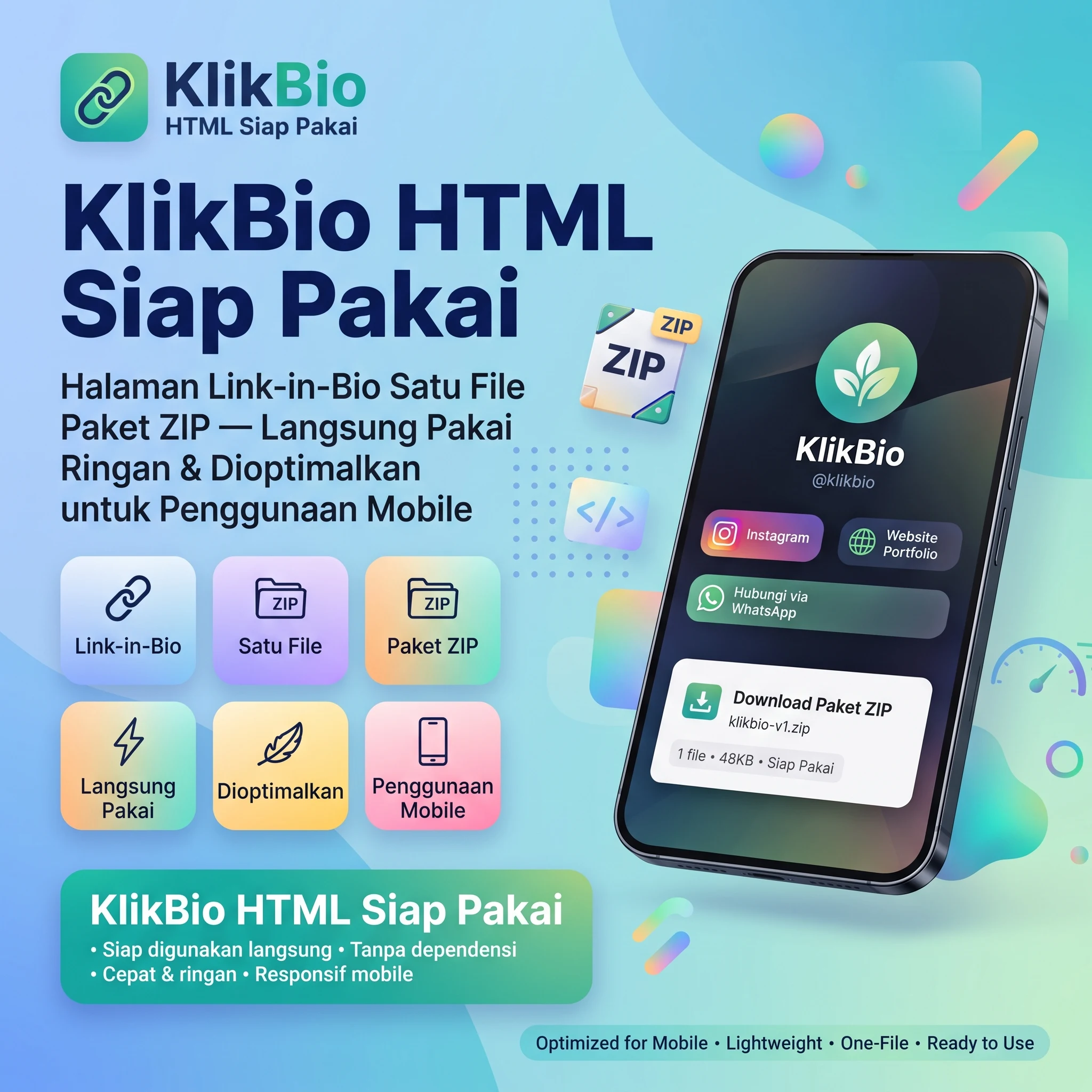 KlikBio HTML Siap Pakai