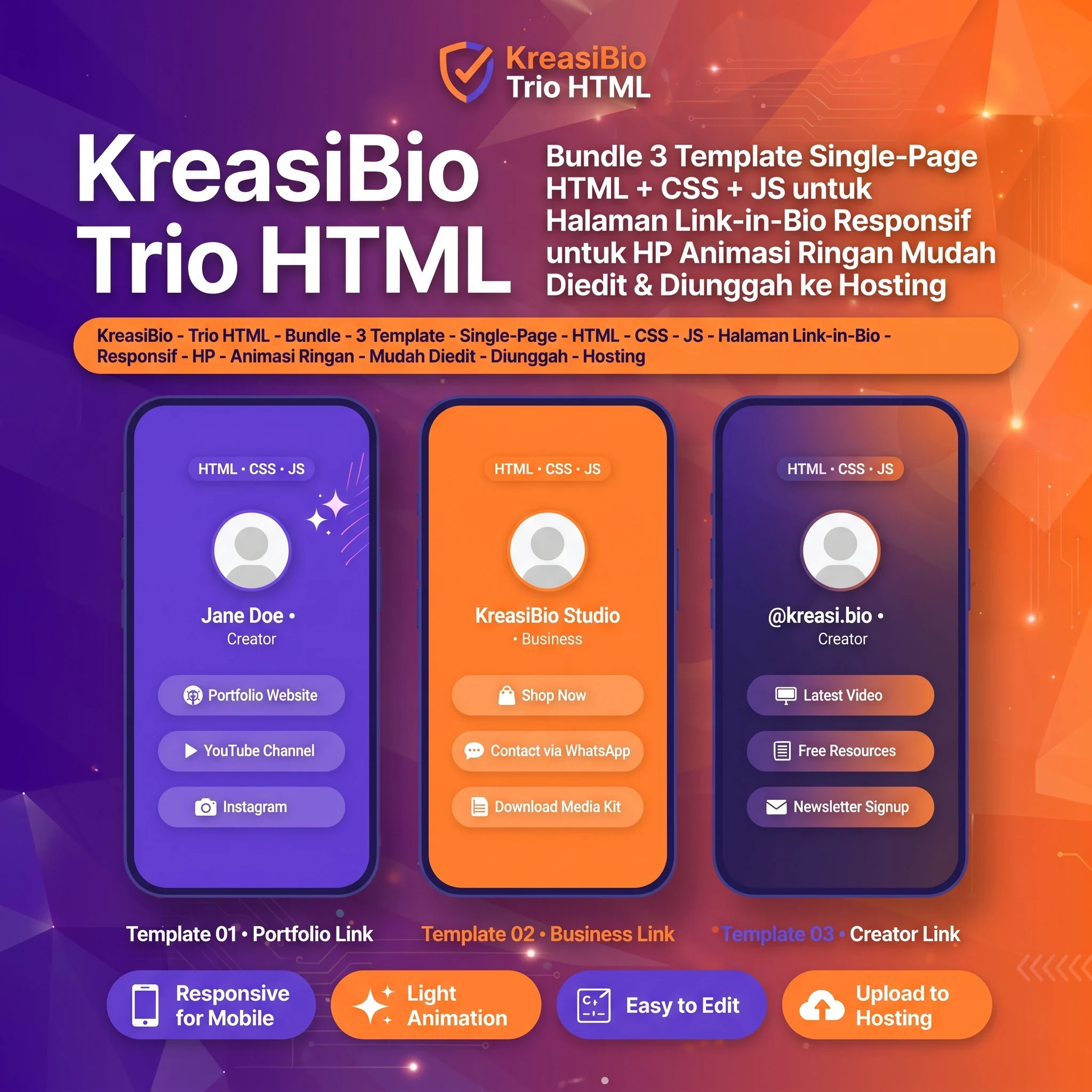 KreasiBio Trio HTML - foto 1