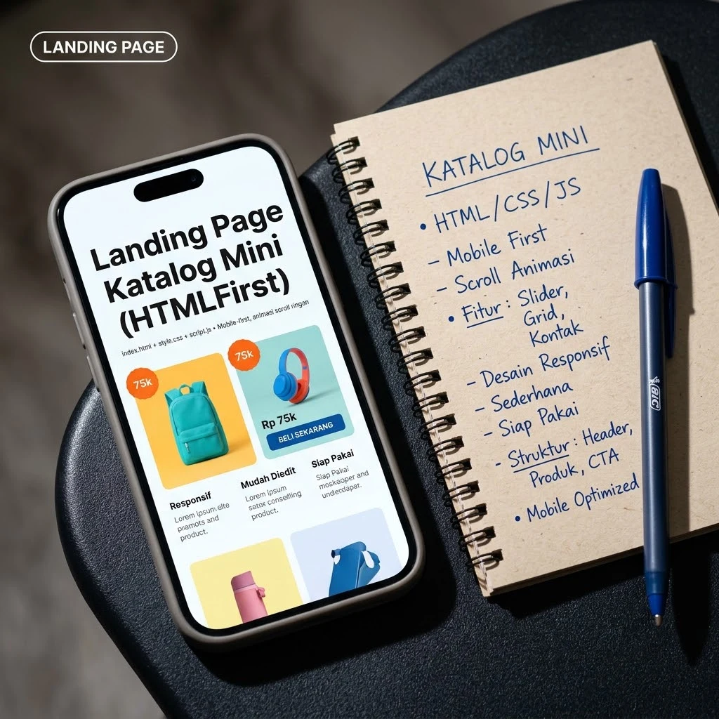 Landing Page Katalog Mini (HTML Mobile-First)
