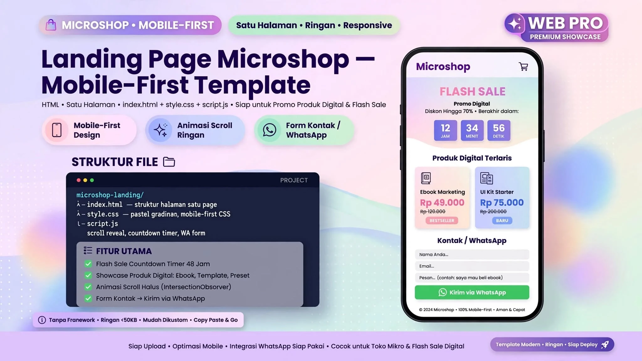 Landing Page Microshop Mobile-First