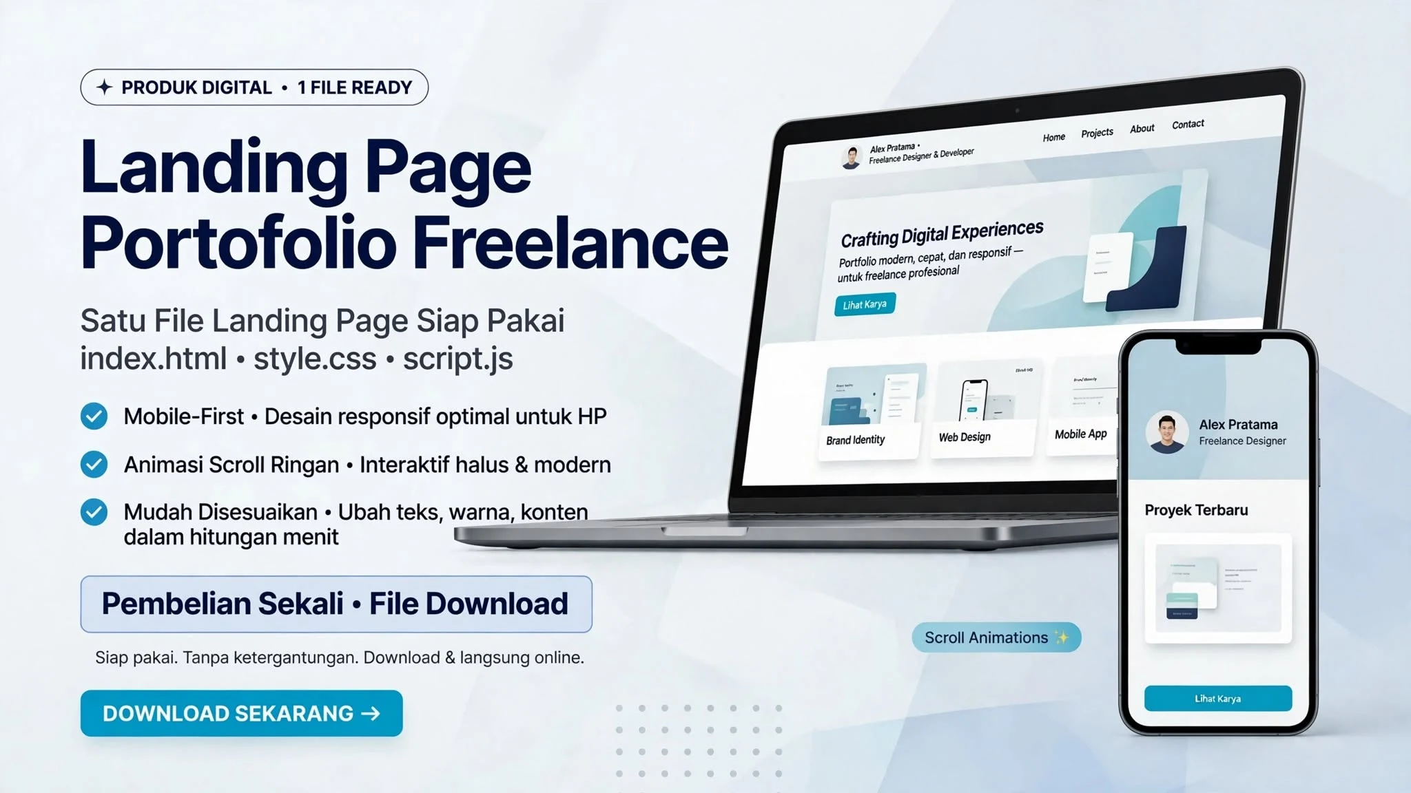 Landing Page Portofolio Freelance