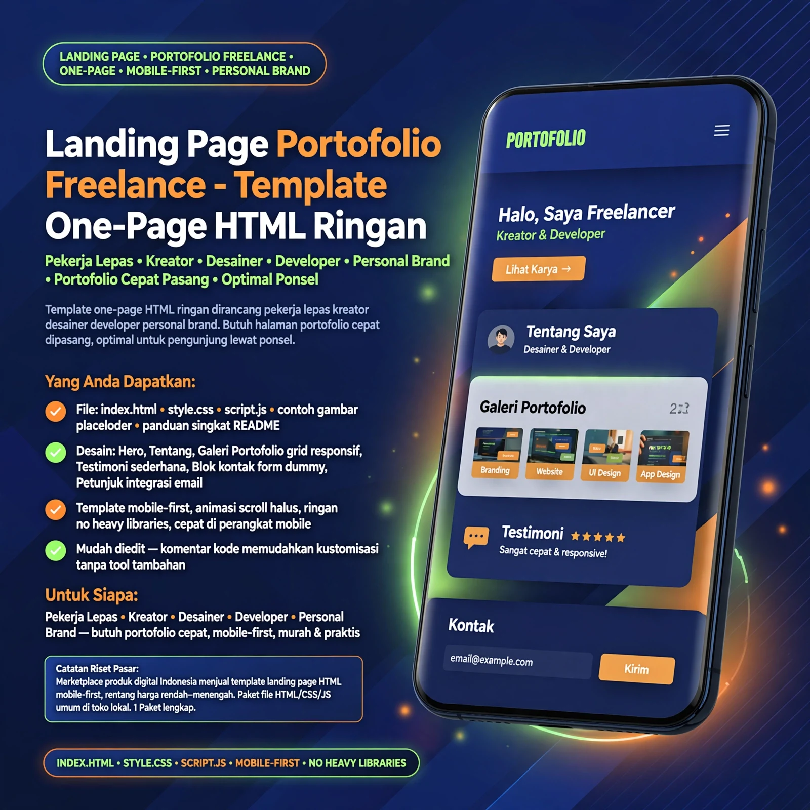 Landing Page Portofolio Freelance