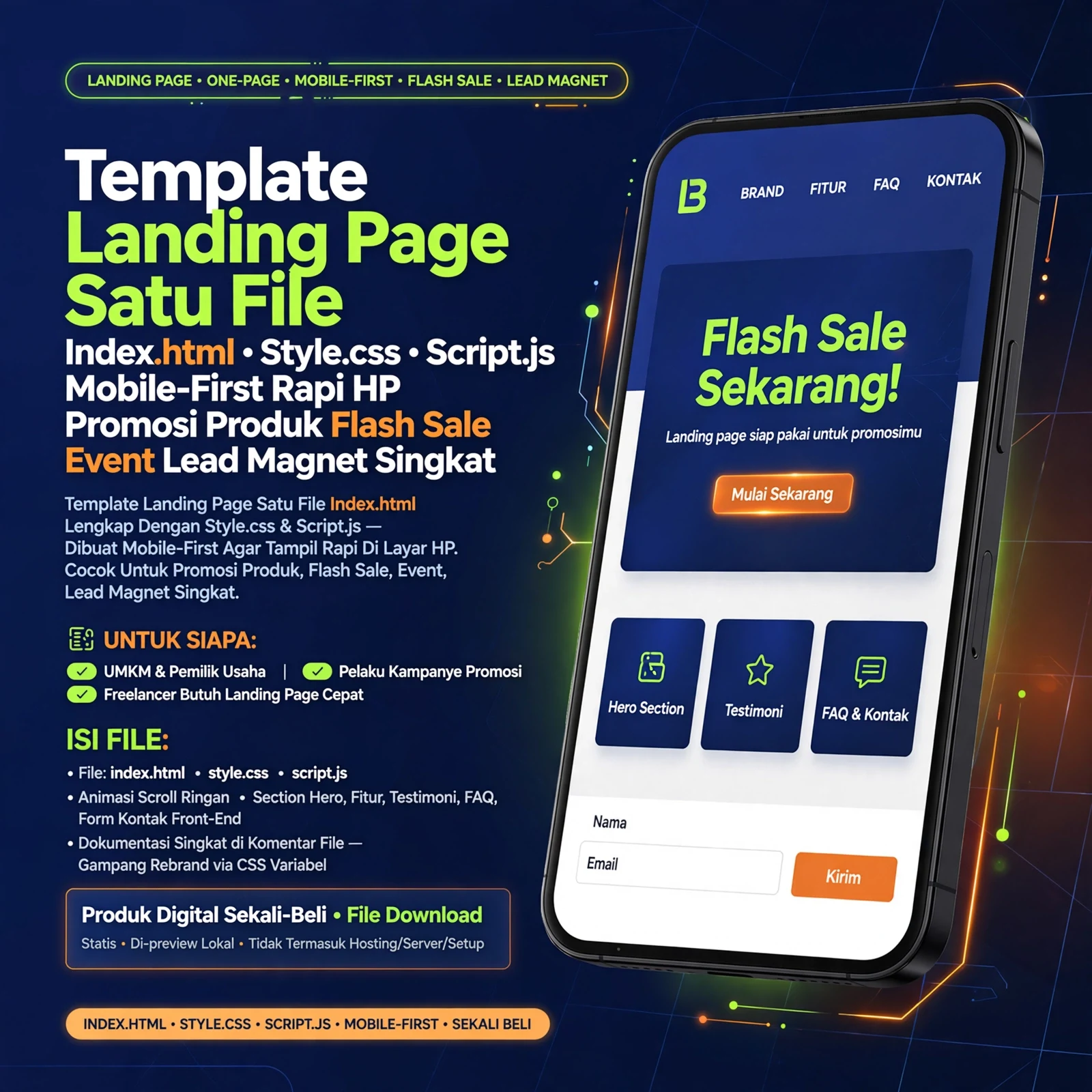 Landing Page Promo Cepat (HTML)