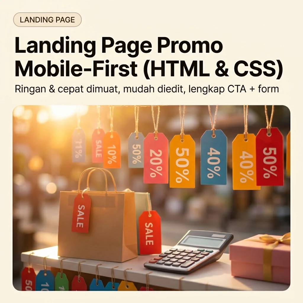 Landing Page Promo Mobile-First (HTML & CSS)