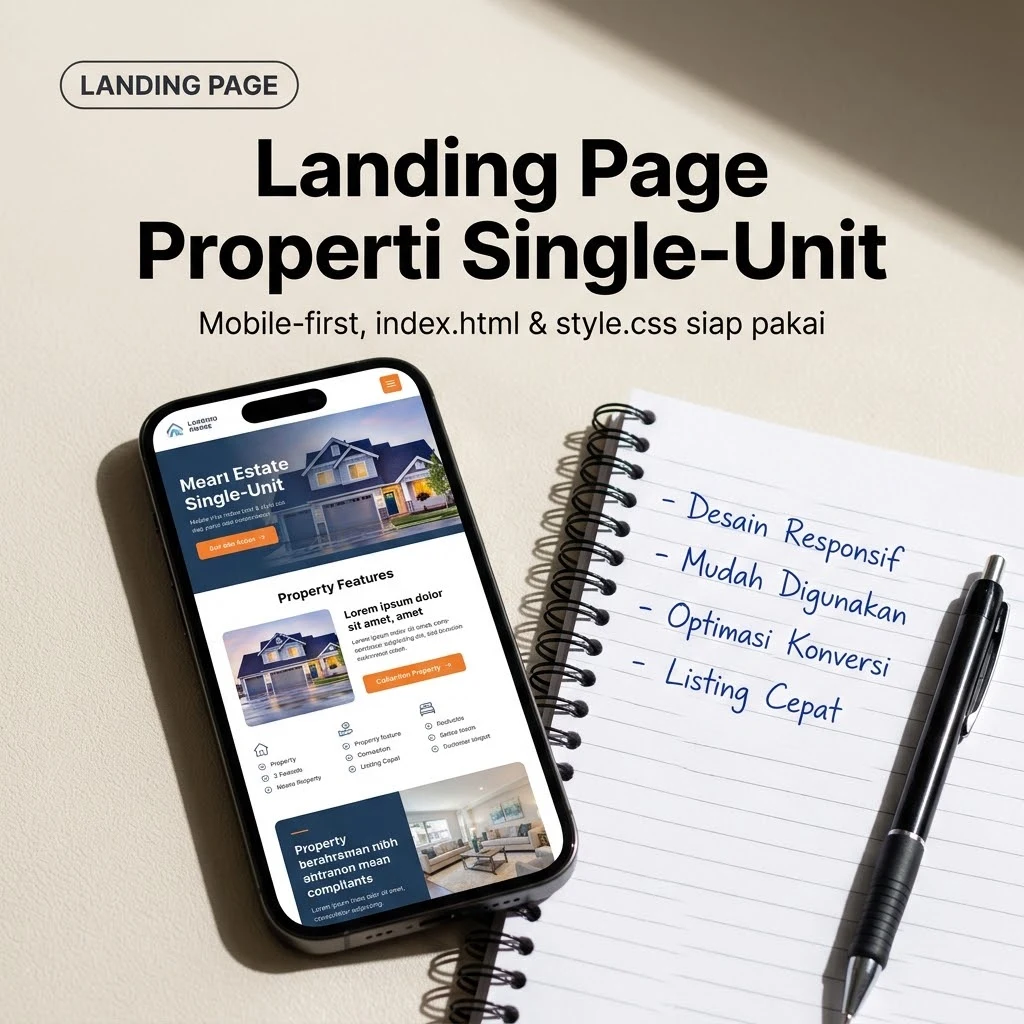 Landing Page Properti Single-Unit