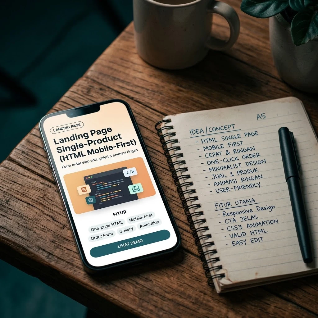 Landing Page Single-Product (HTML Mobile-First)