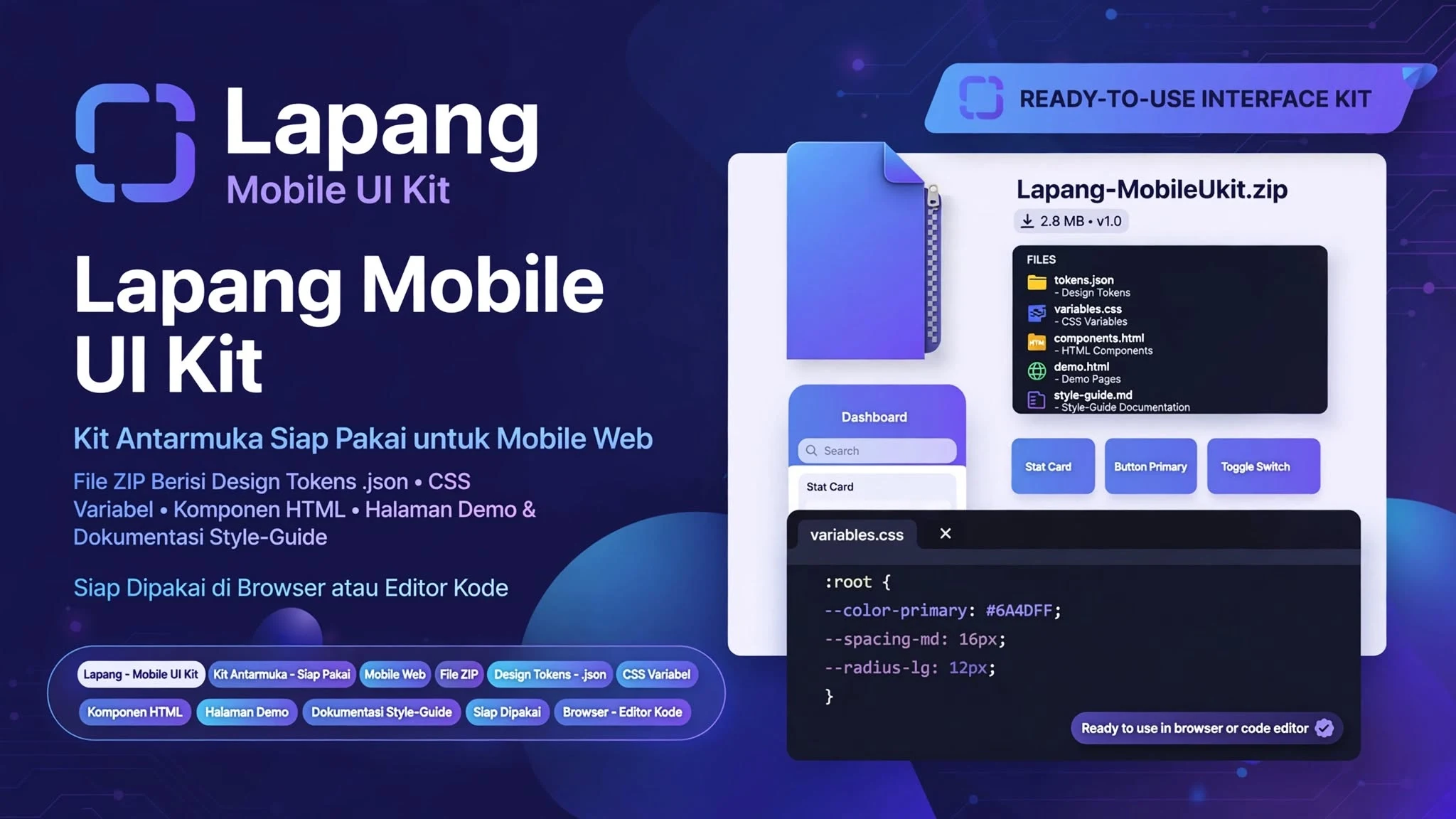 Lapang Mobile UI Kit