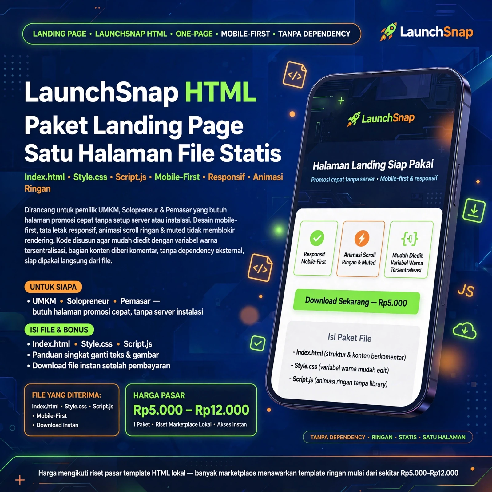 LaunchSnap HTML