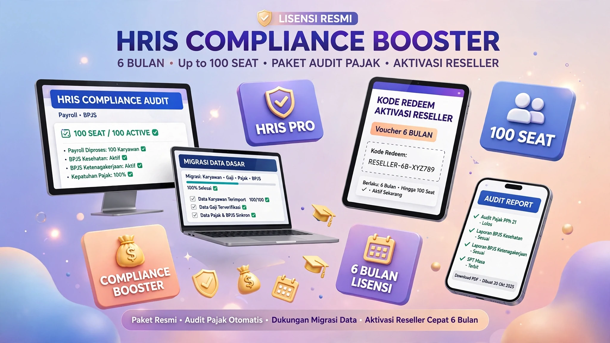 Lisensi Resmi HRIS Compliance Booster