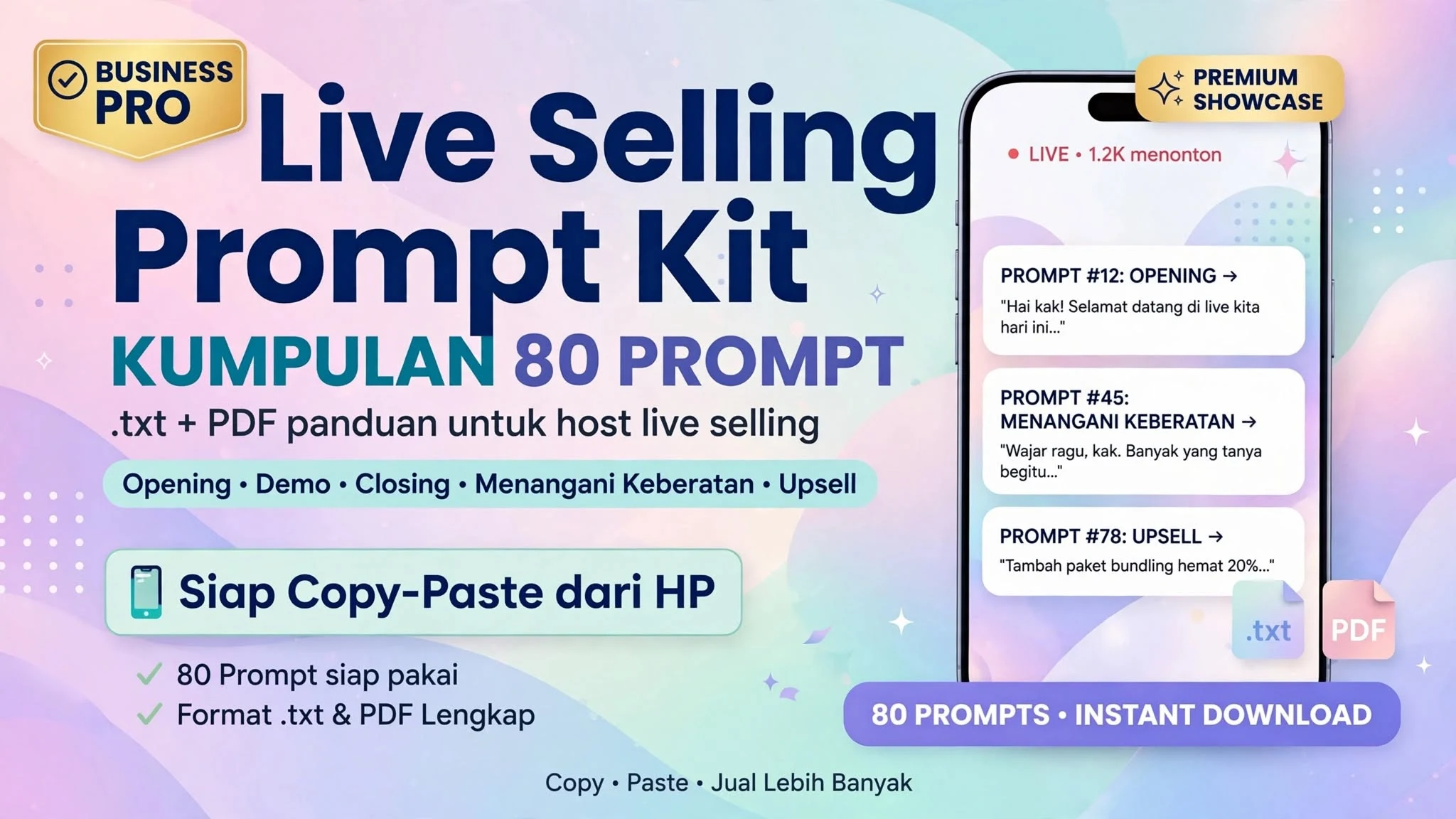 Live Selling Prompt Kit