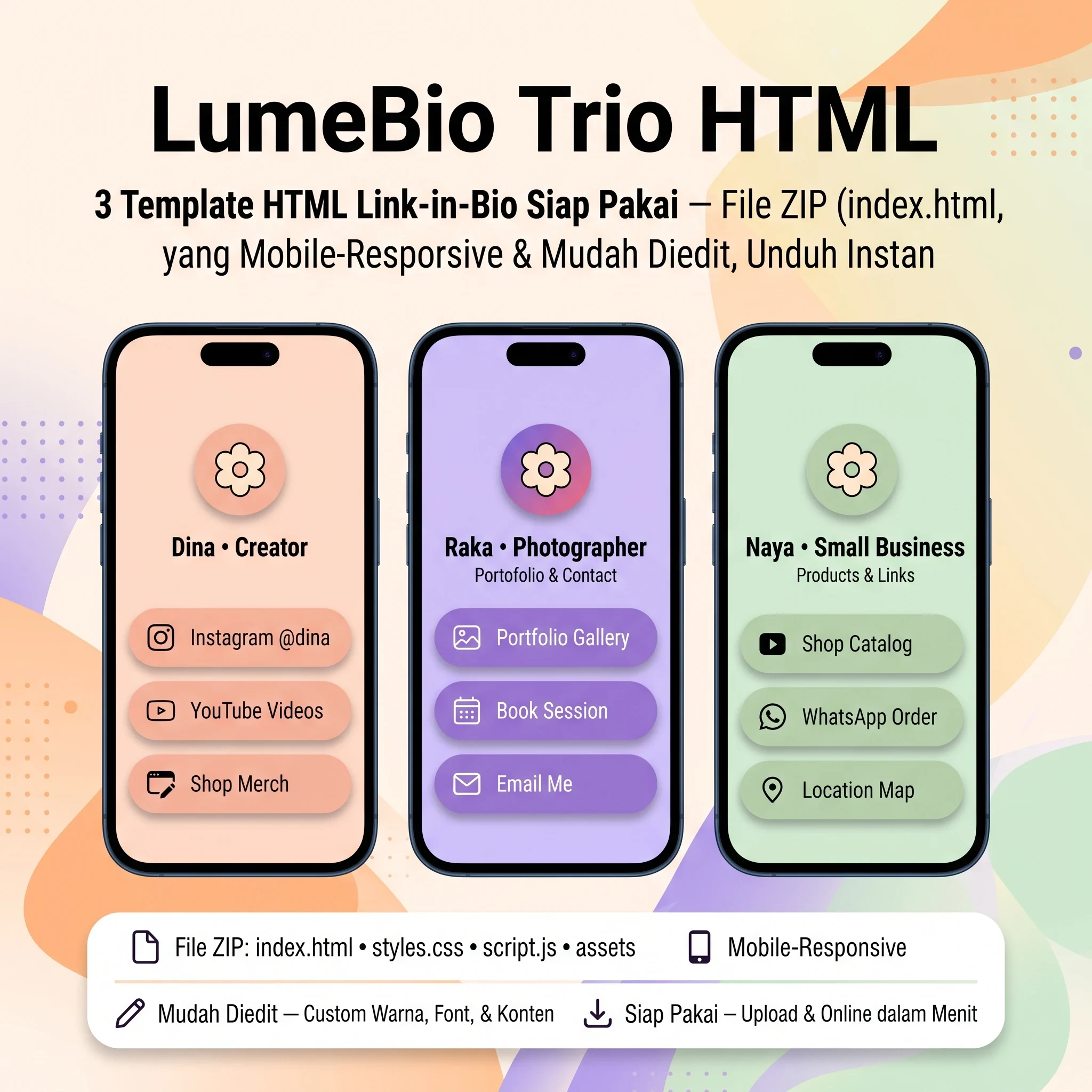 LumeBio Trio HTML - foto 1