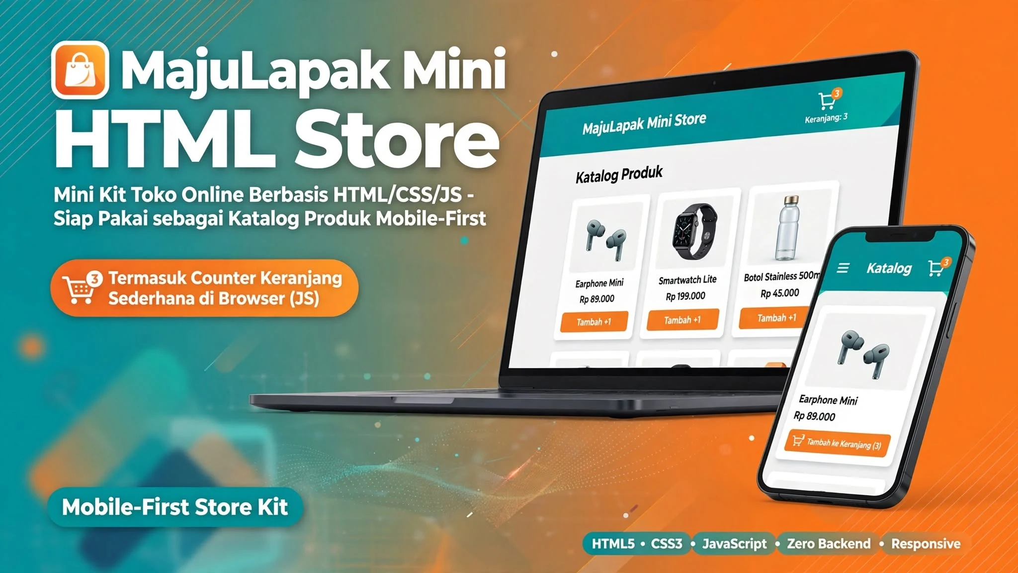MajuLapak Mini HTML Store