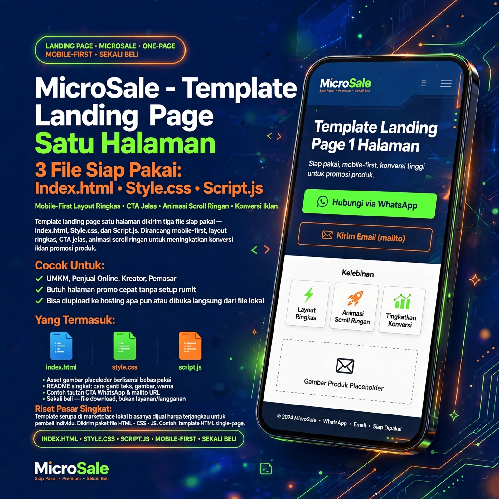 MicroSale — Landing Page HTML