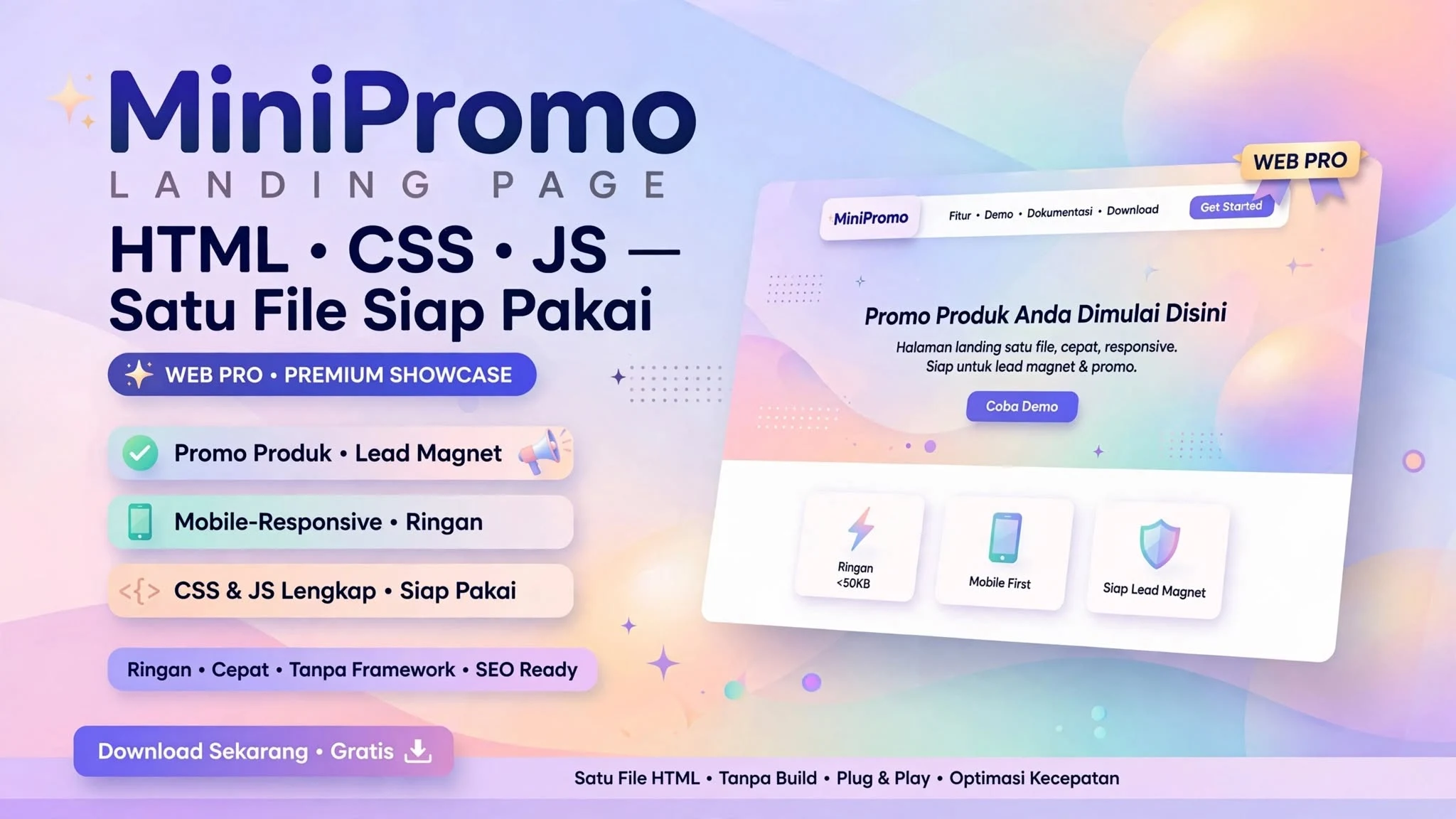 MiniPromo Landing Page HTML