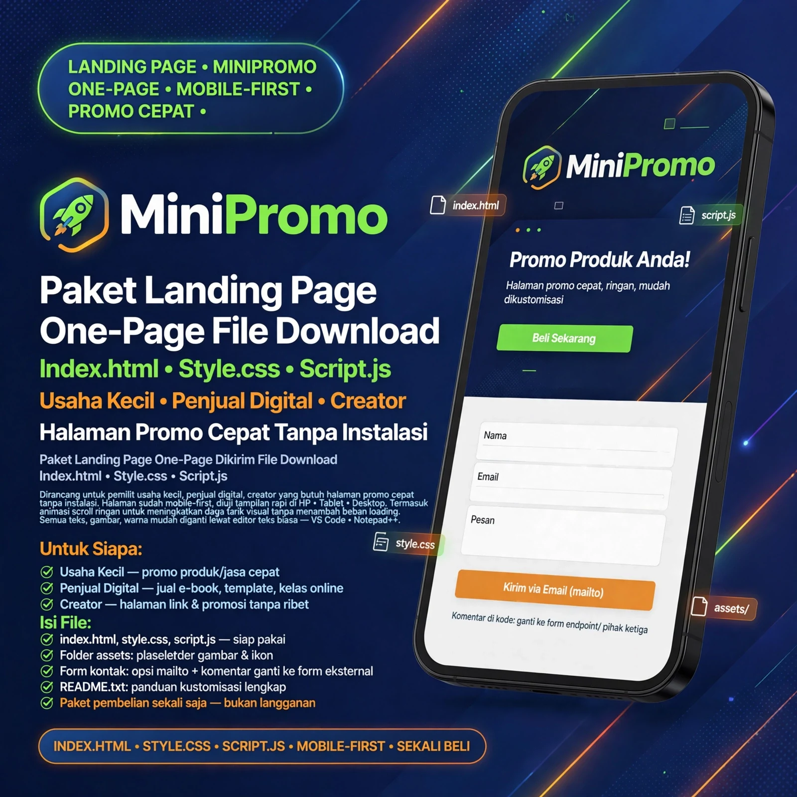 MiniPromo Landing Page HTML