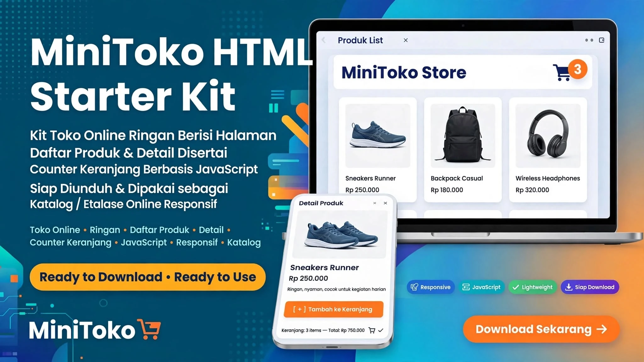 MiniToko HTML Starter Kit