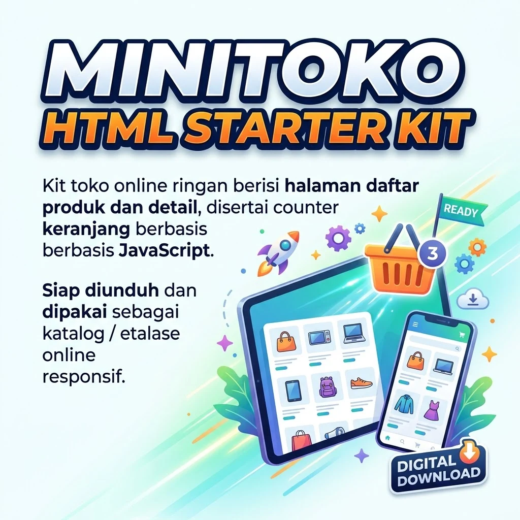 MiniToko HTML Starter Kit