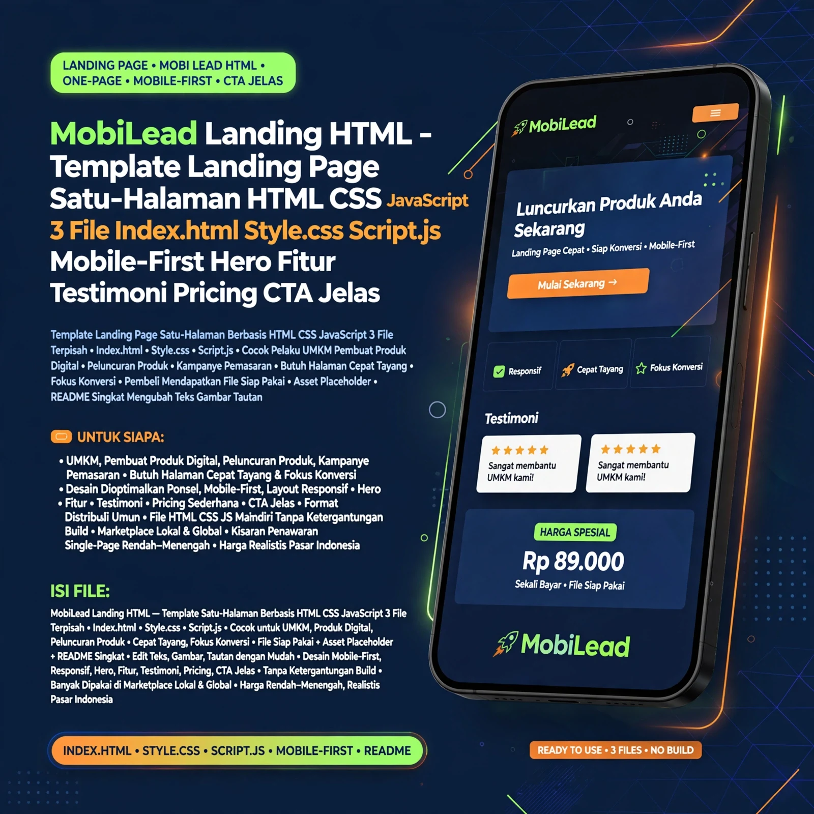 MobiLead Landing HTML