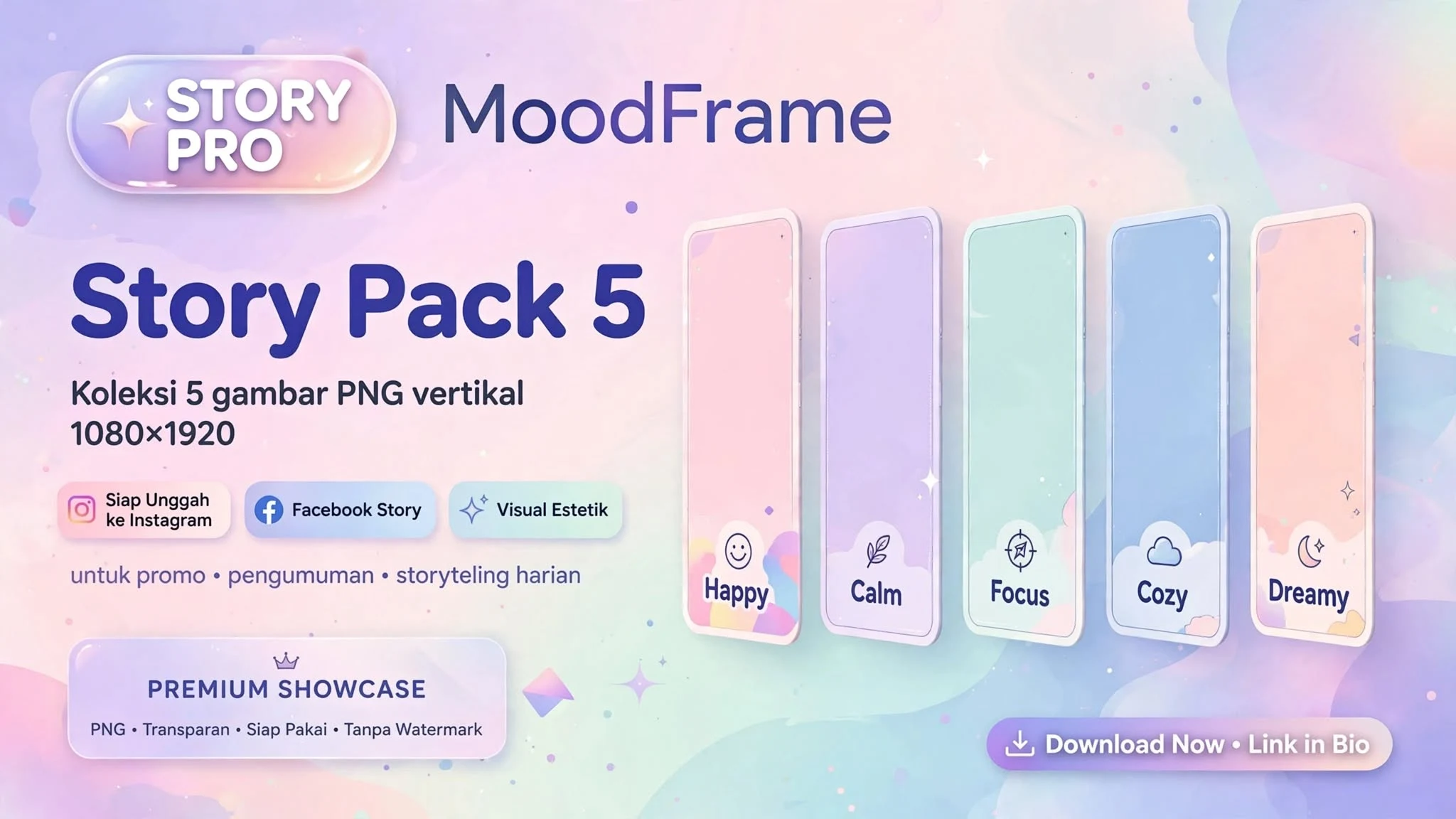 MoodFrame Story Pack 5 PNG