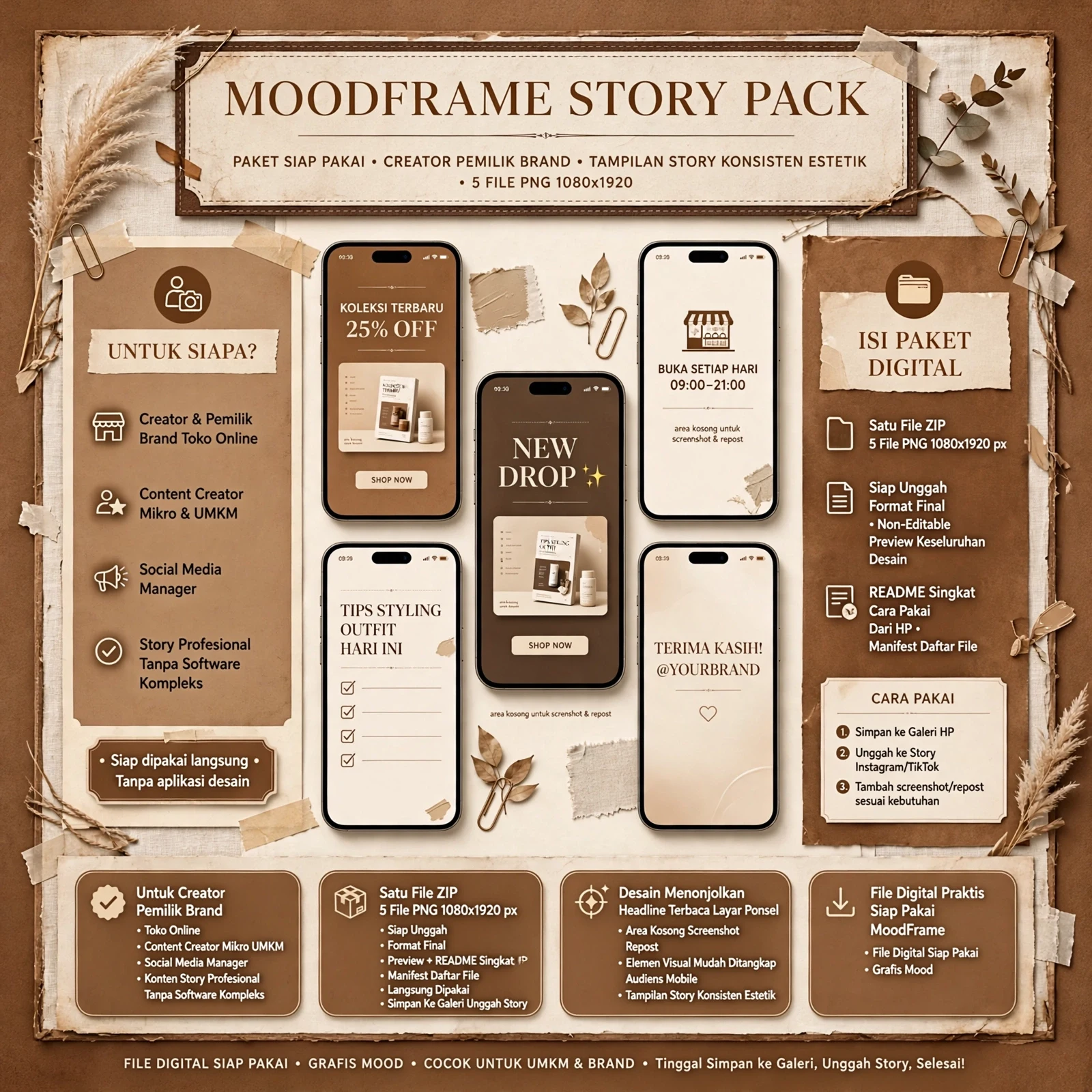 MoodFrame Story Pack 5 PNG