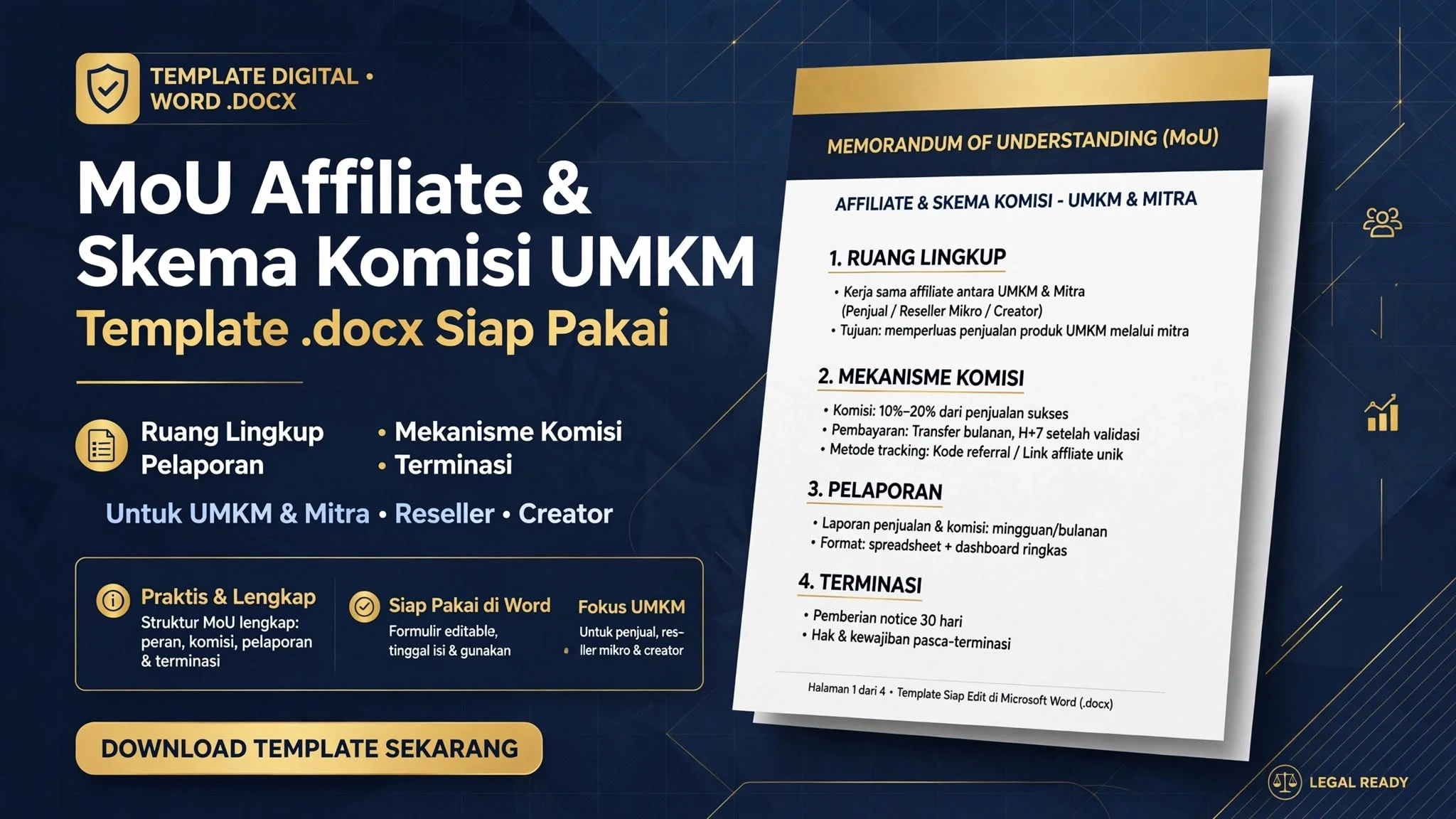 MoU Affiliate & Skema Komisi untuk UMKM