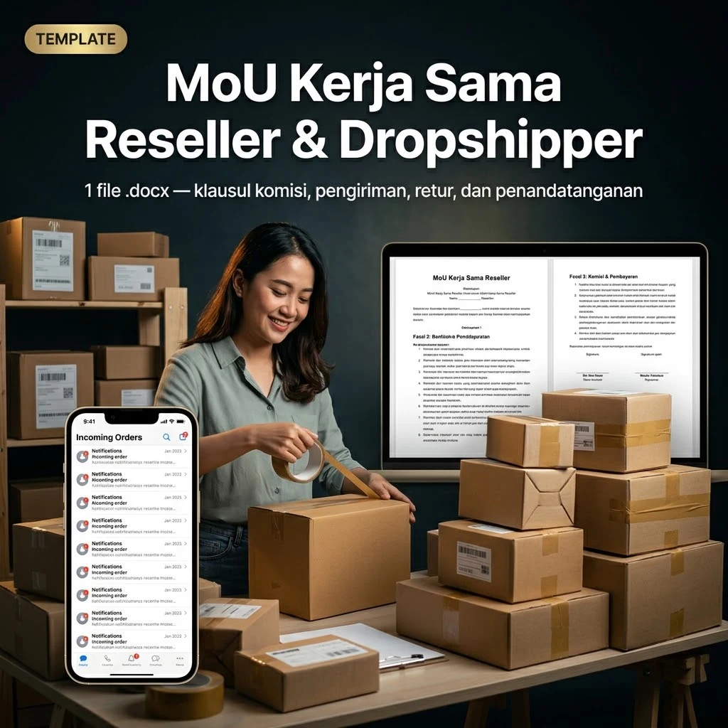 MoU Kerja Sama Reseller & Dropshipper