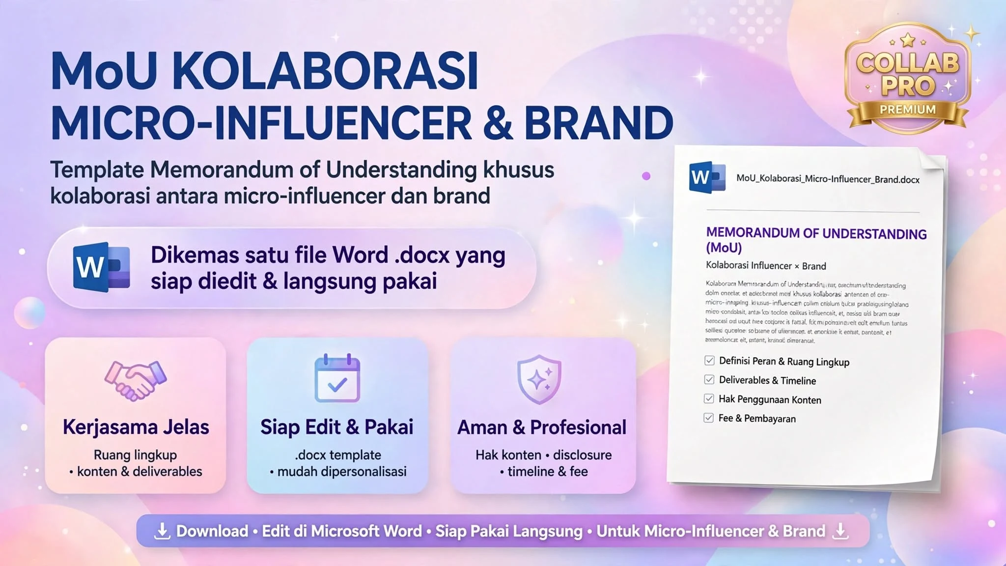 MoU Kolaborasi Micro-Influencer & Brand