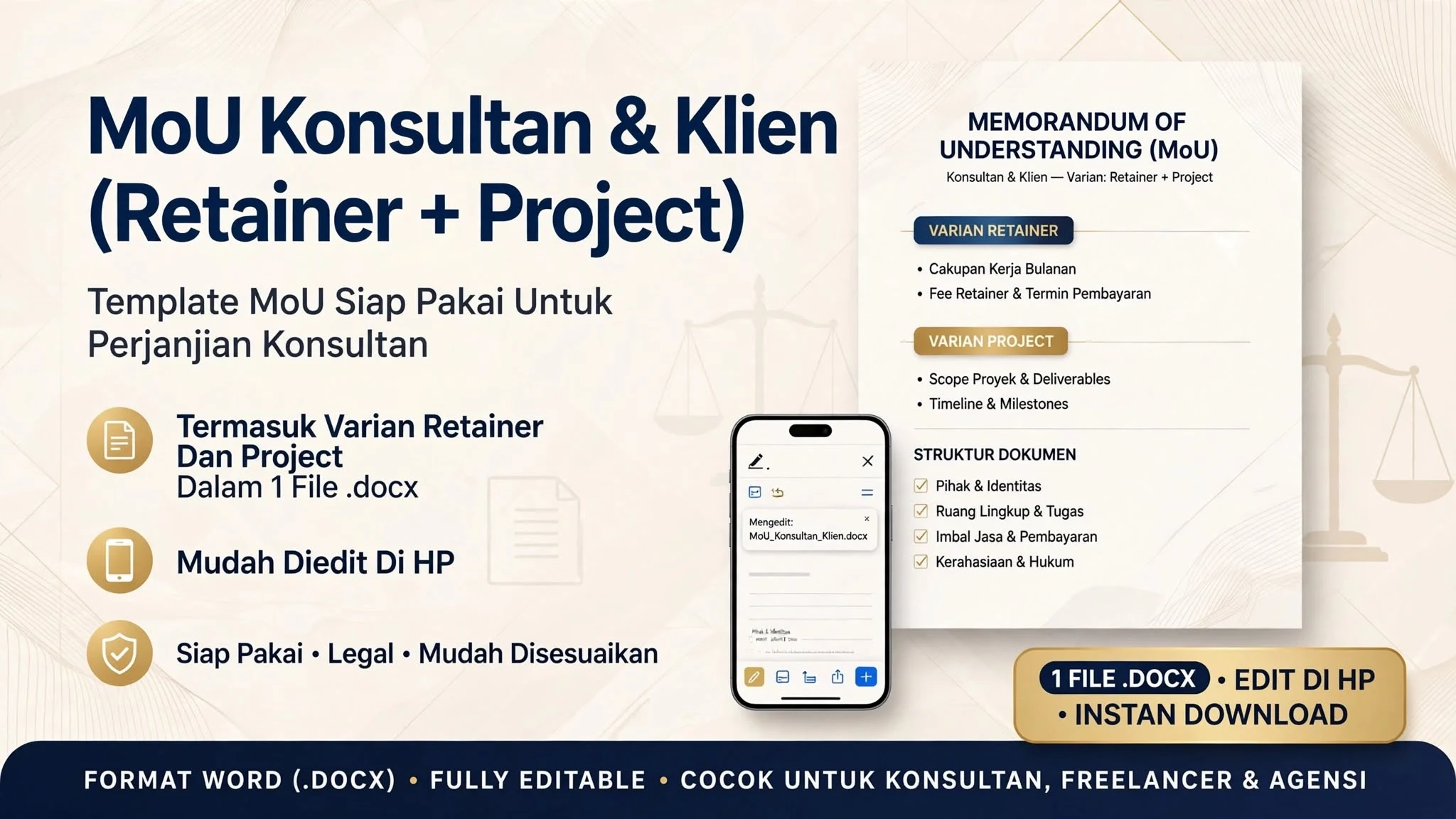 MoU Konsultan & Klien (Retainer + Project)