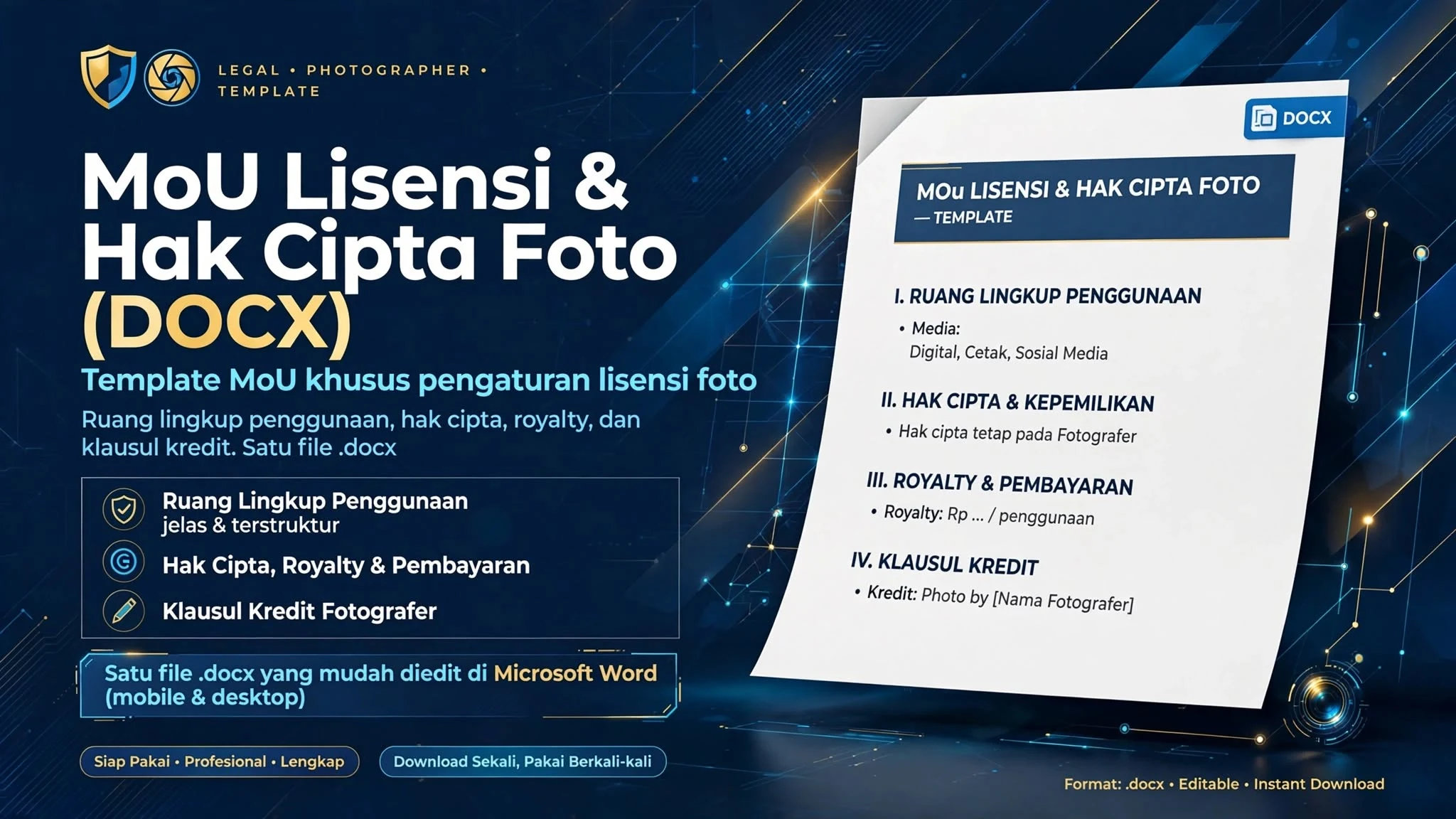 MoU Lisensi & Hak Cipta Foto (DOCX)