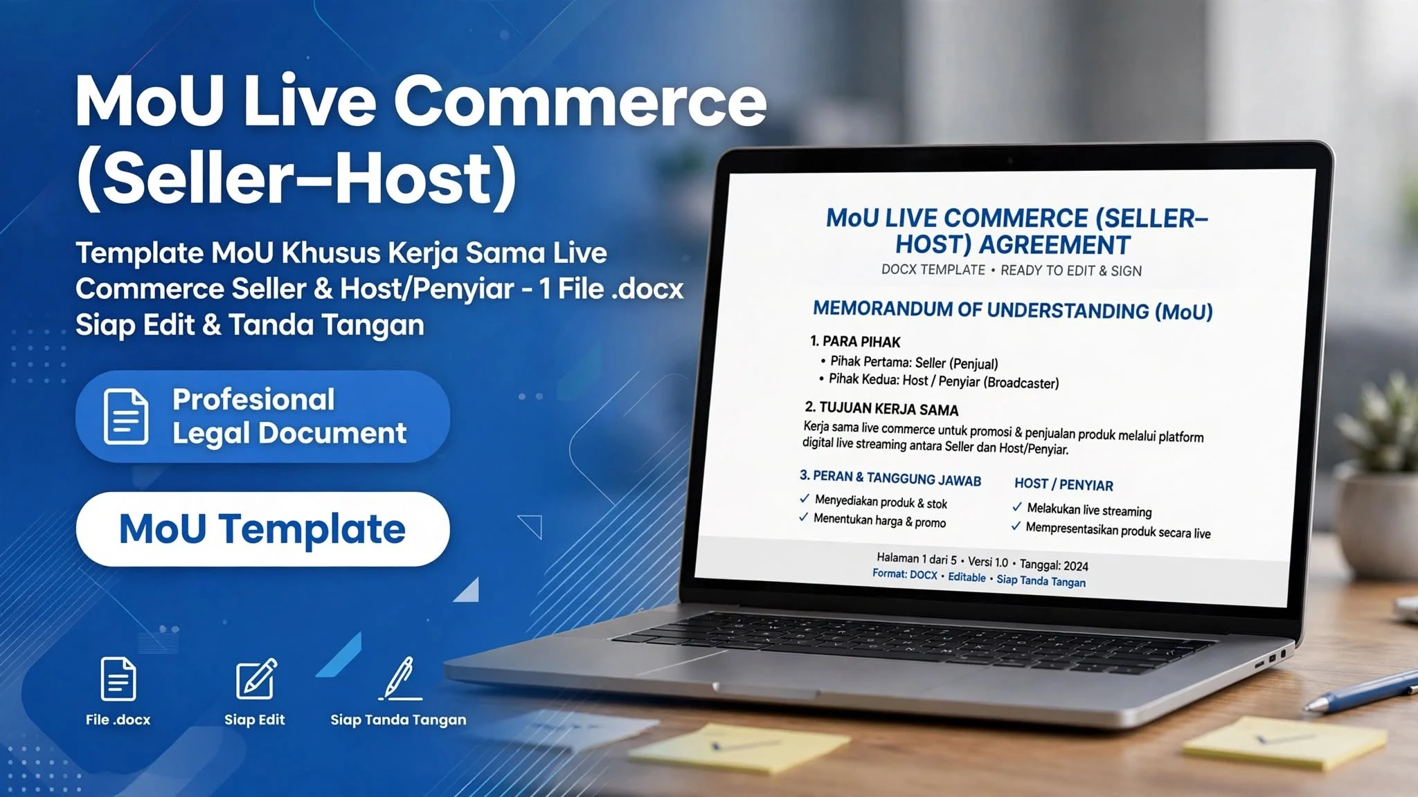 MoU Live Commerce (Seller–Host)