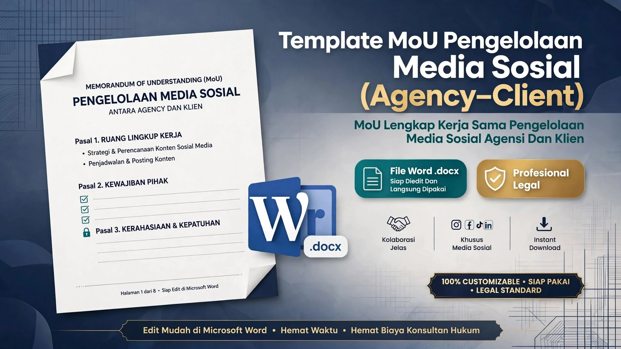 Template MoU Pengelolaan Media Sosial (Agency–Client)