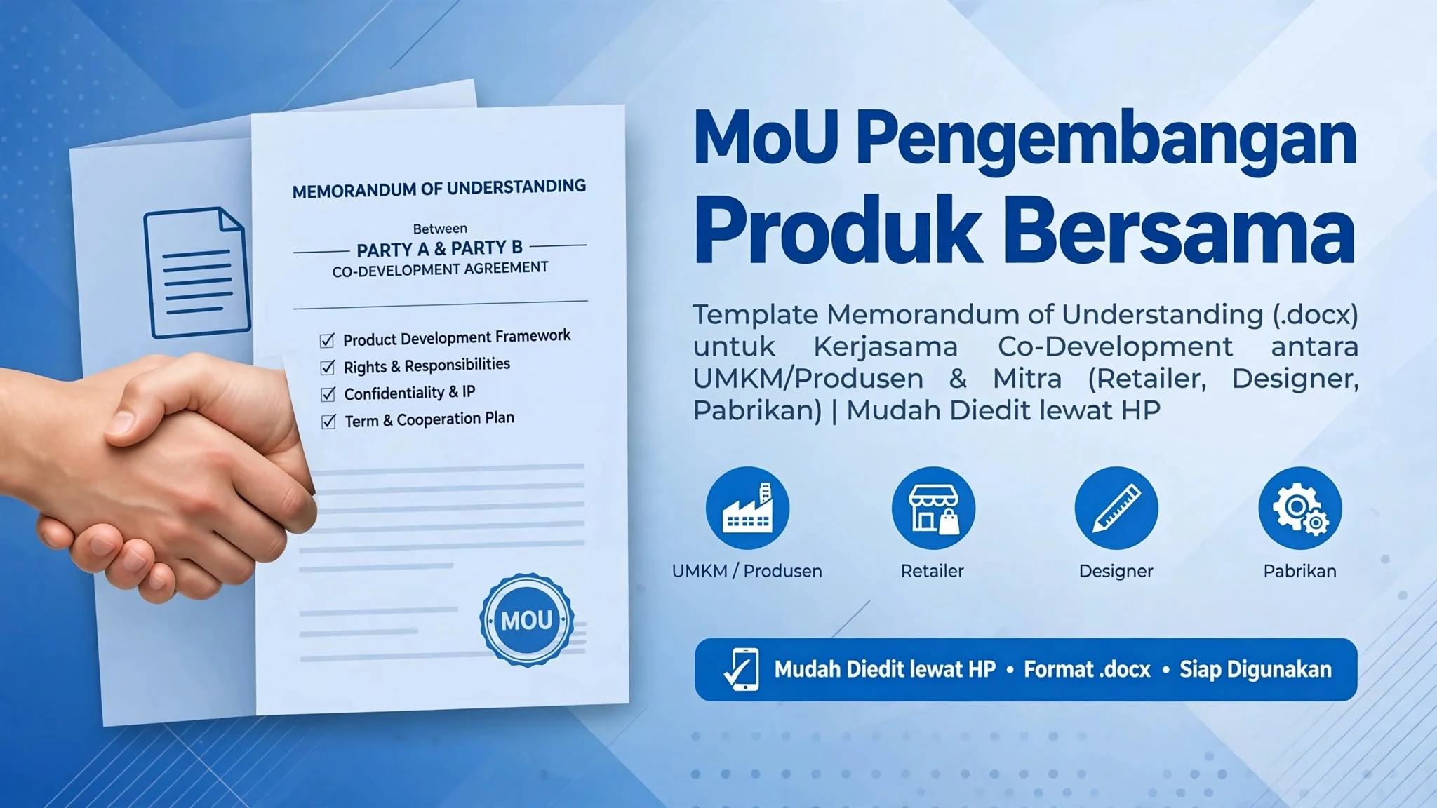 MoU Pengembangan Produk Bersama