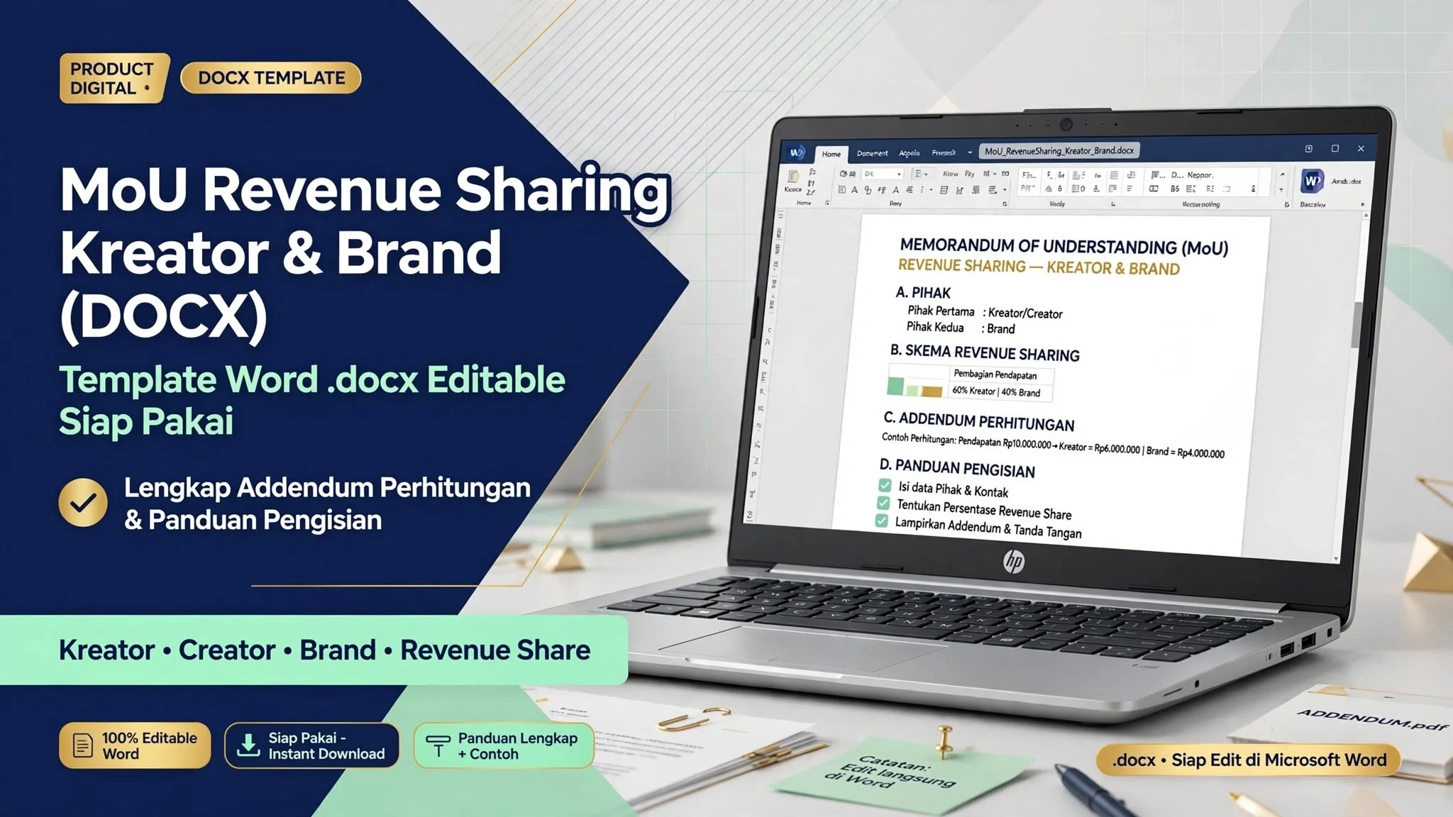 MoU Revenue Sharing Kreator & Brand (DOCX)