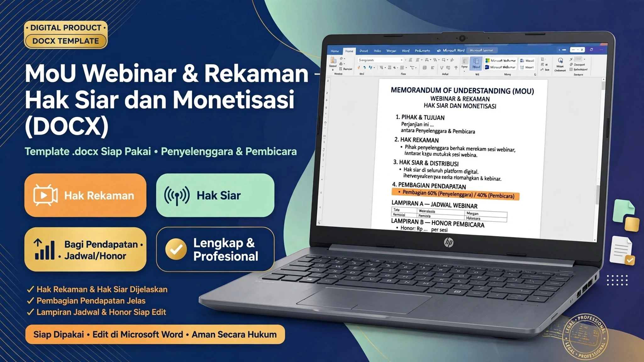MoU Webinar & Rekaman — Hak Siar dan Monetisasi (DOCX)